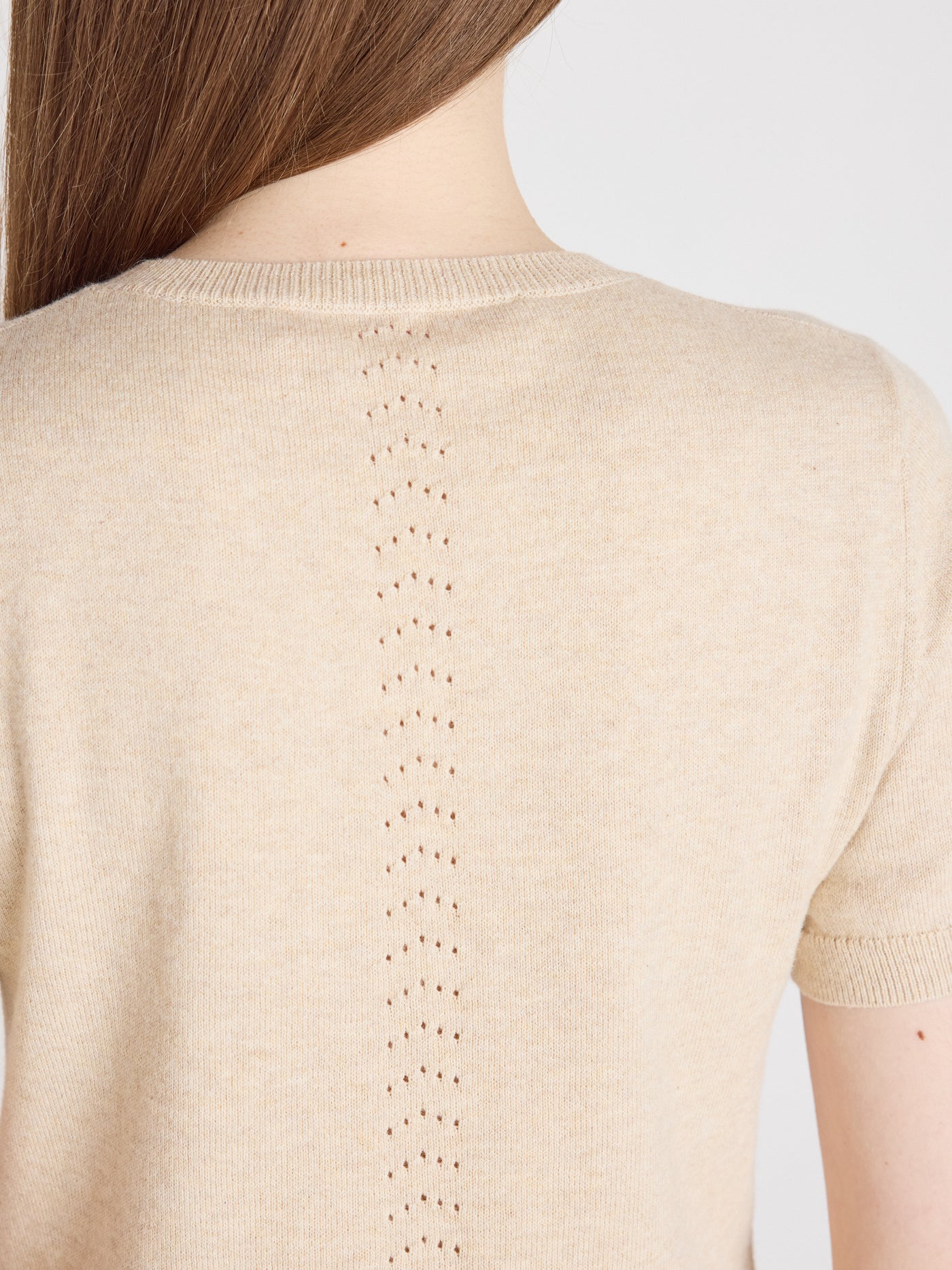 amelia - Cotton cashmere sweater - oat