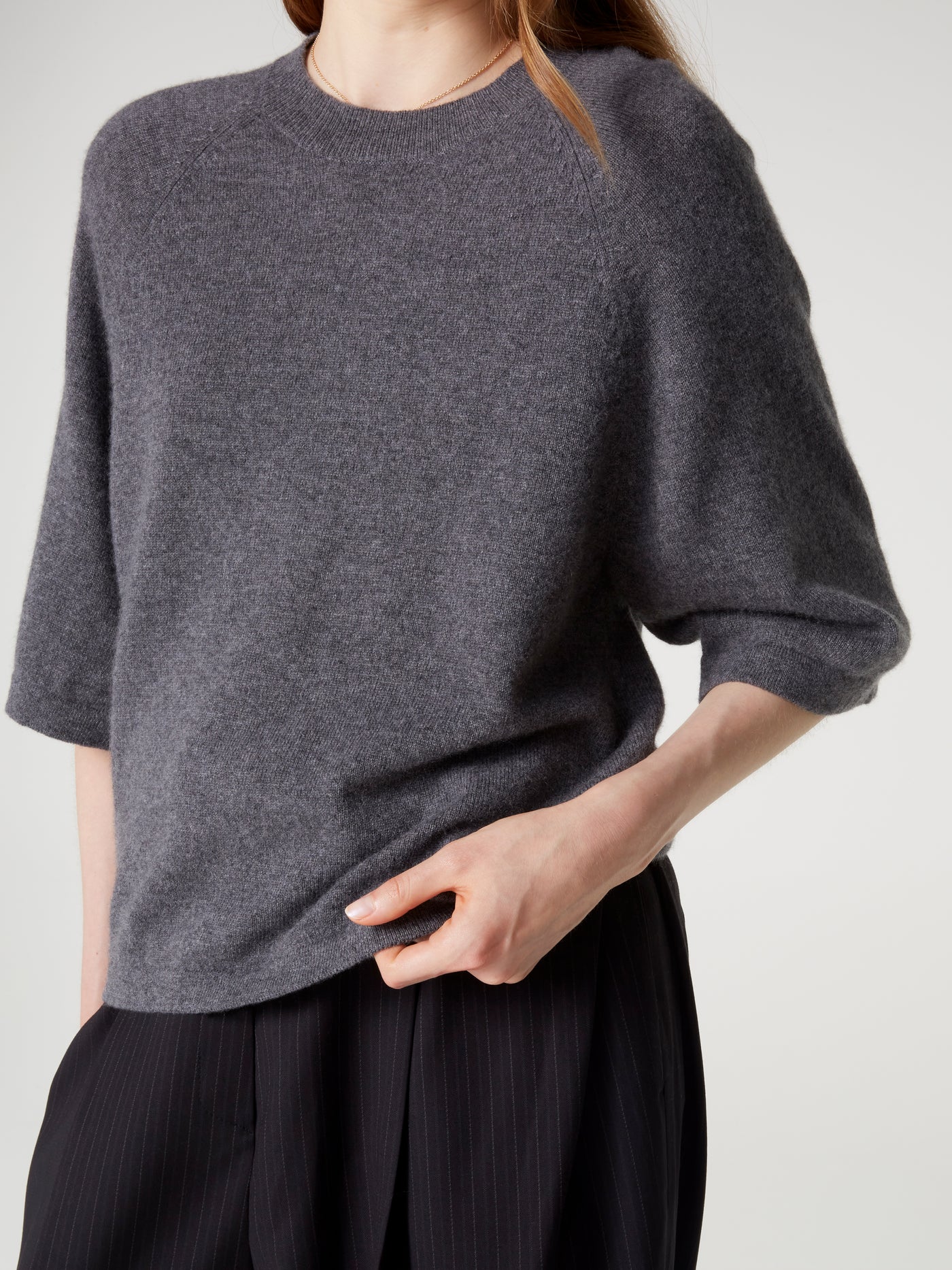 pull leana - Cachemire - dark grey melange