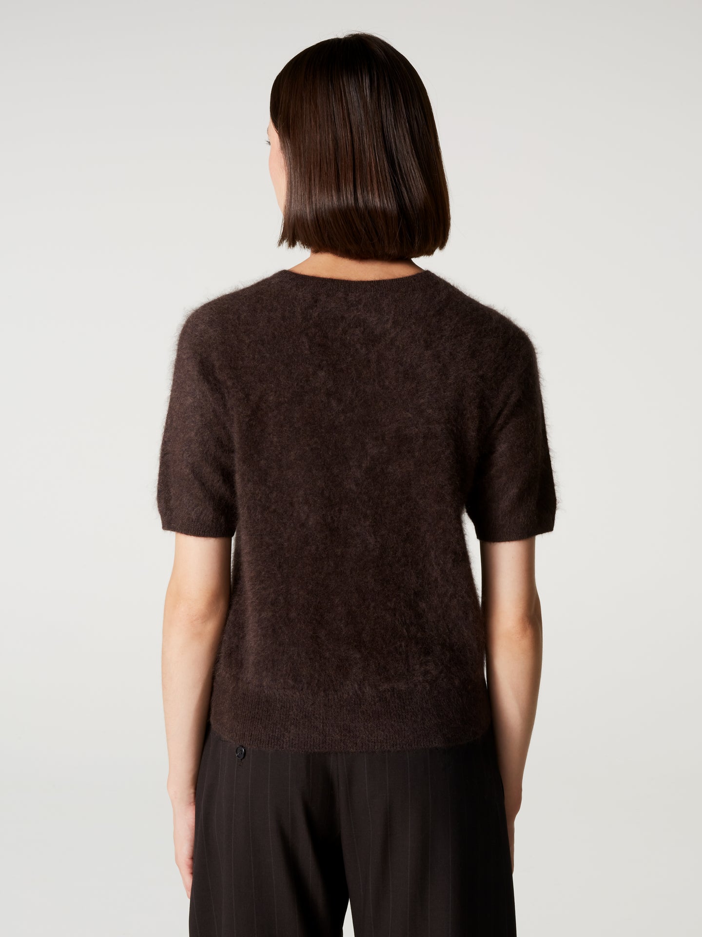 pull amaya - Cachemire brossé - brownie