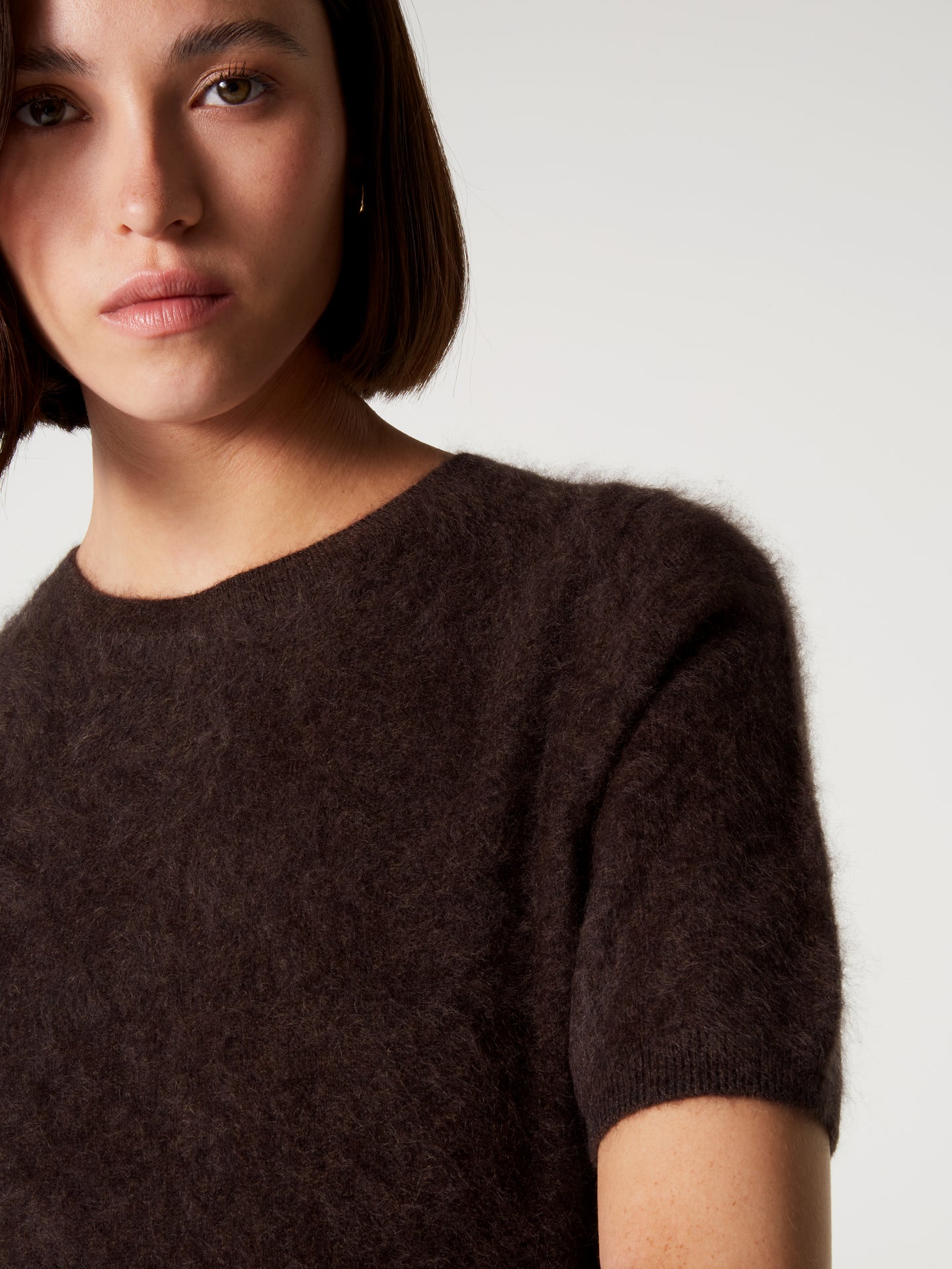 pull amaya - Cachemire brossé - brownie