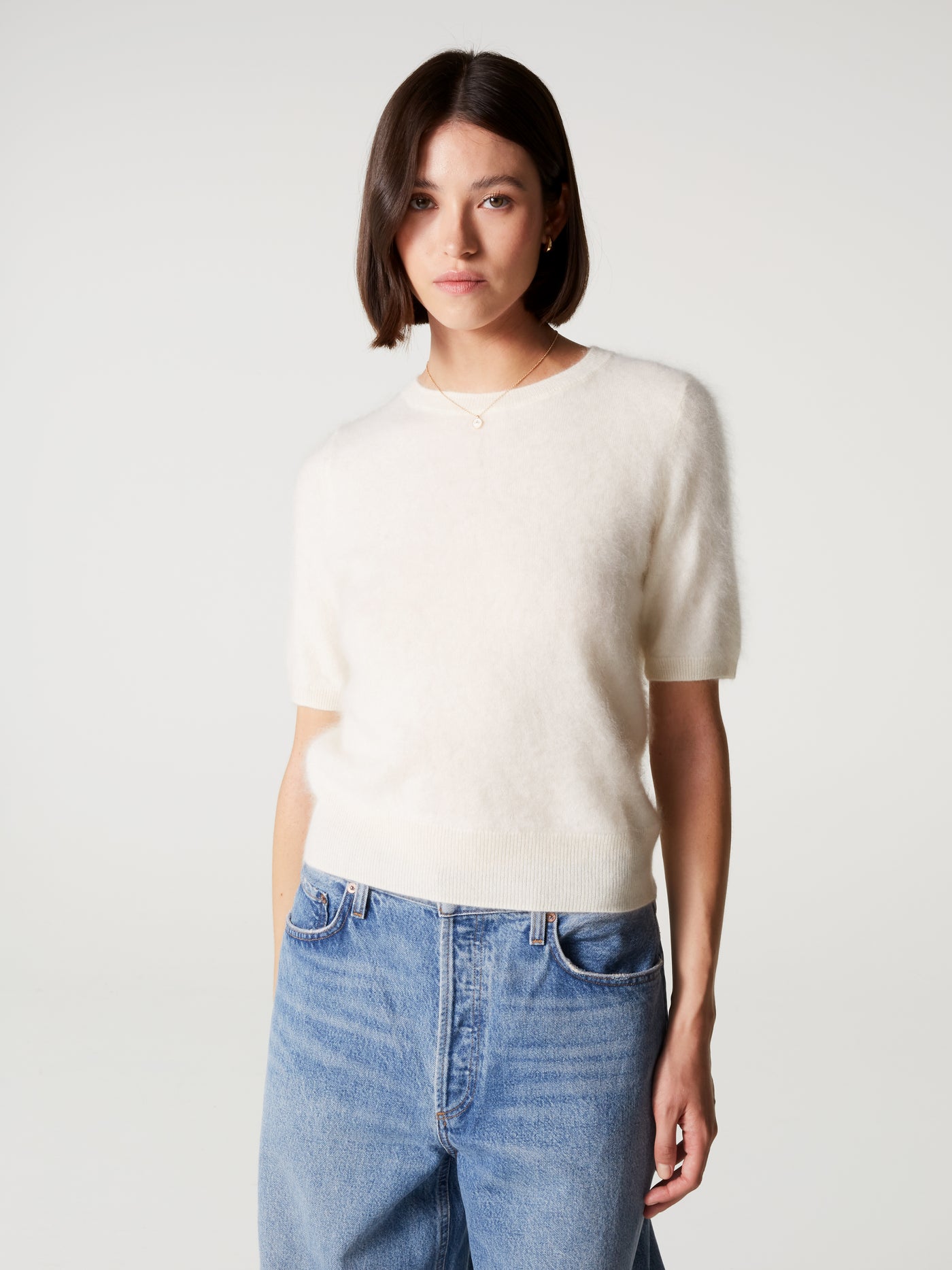 pull amaya - Cachemire brossé - cream