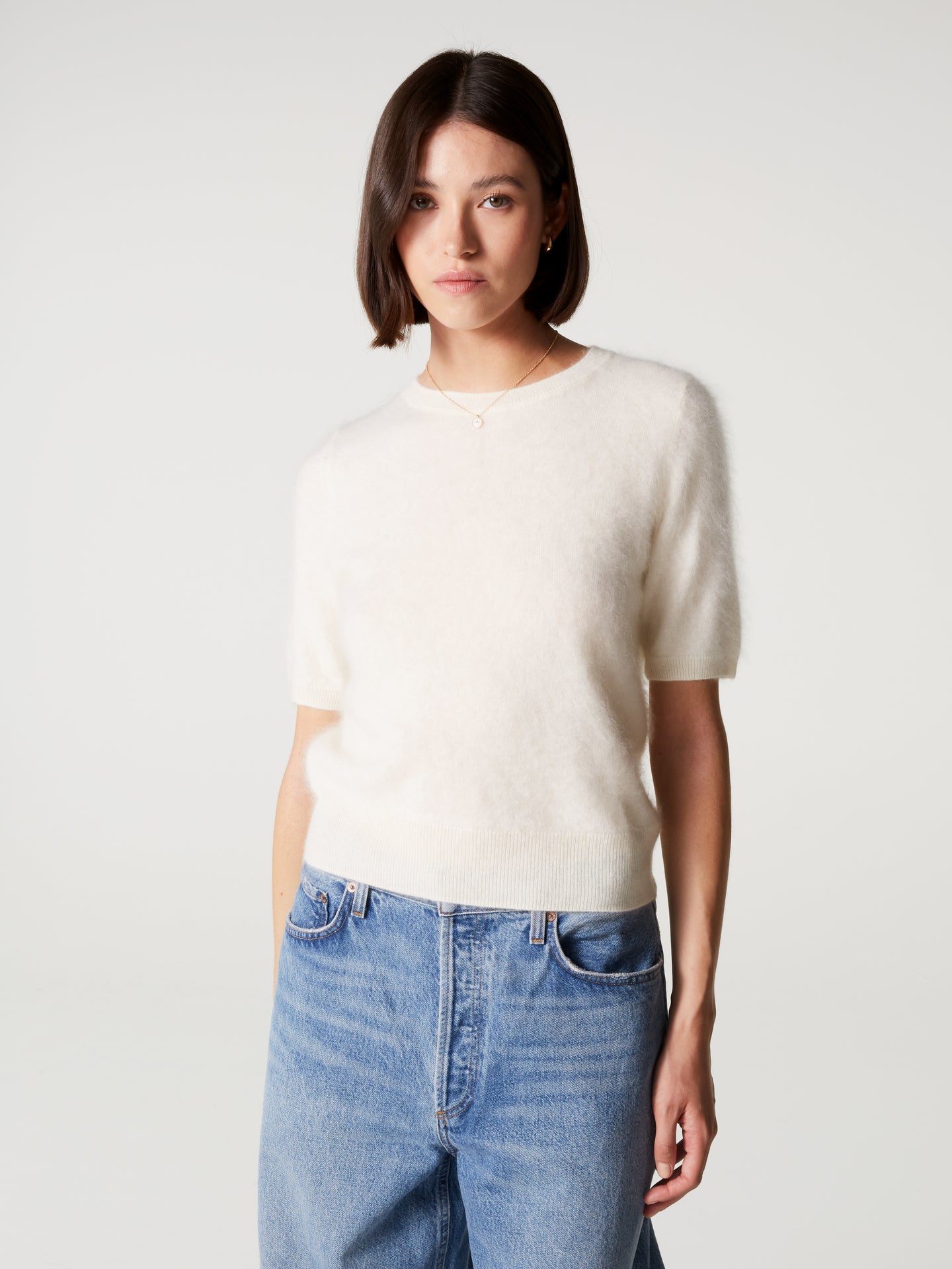pull amaya - Cachemire brossé - cream