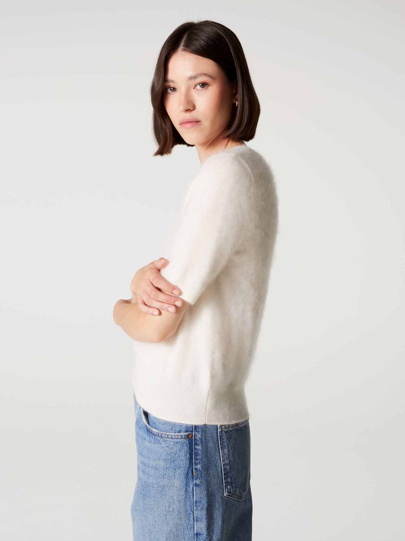 pull amaya - Cachemire brossé - cream