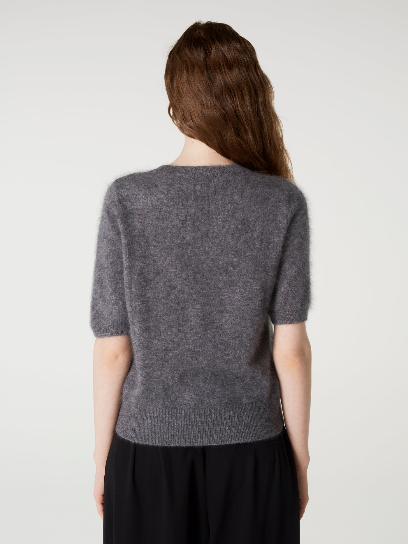 pull amaya - Cachemire brossé - dark heather grey