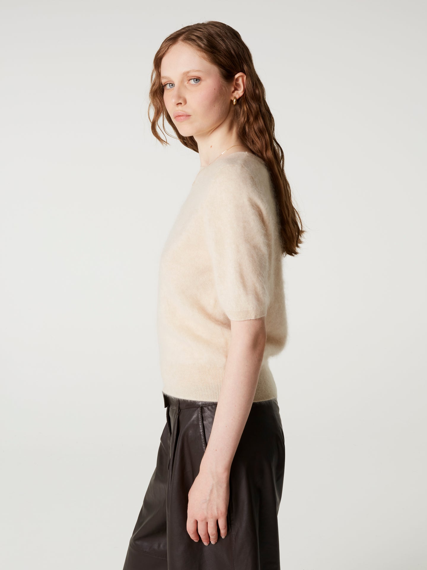 pull amaya - Cachemire brossé - light beige