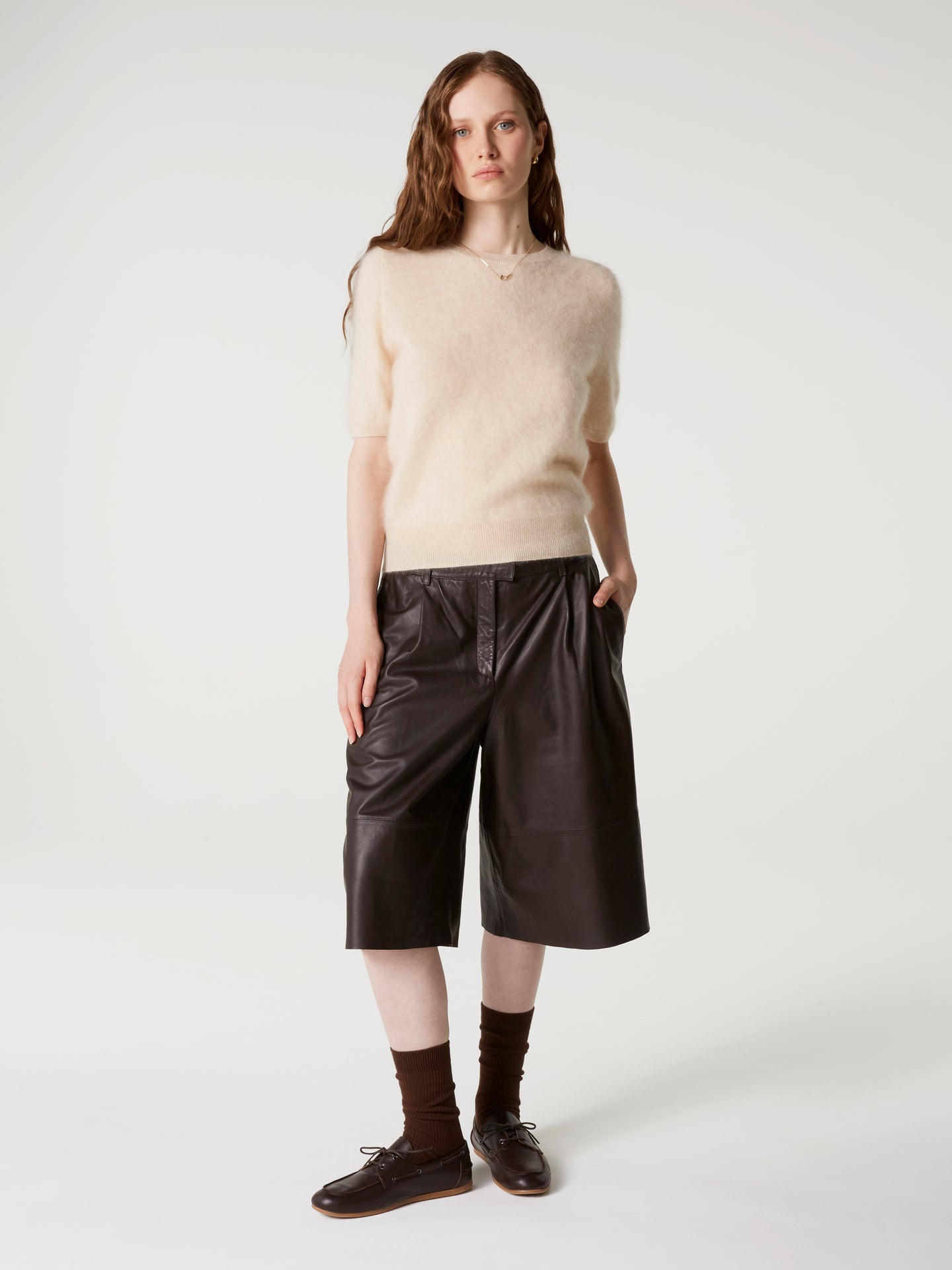 pull amaya - Cachemire brossé - light beige