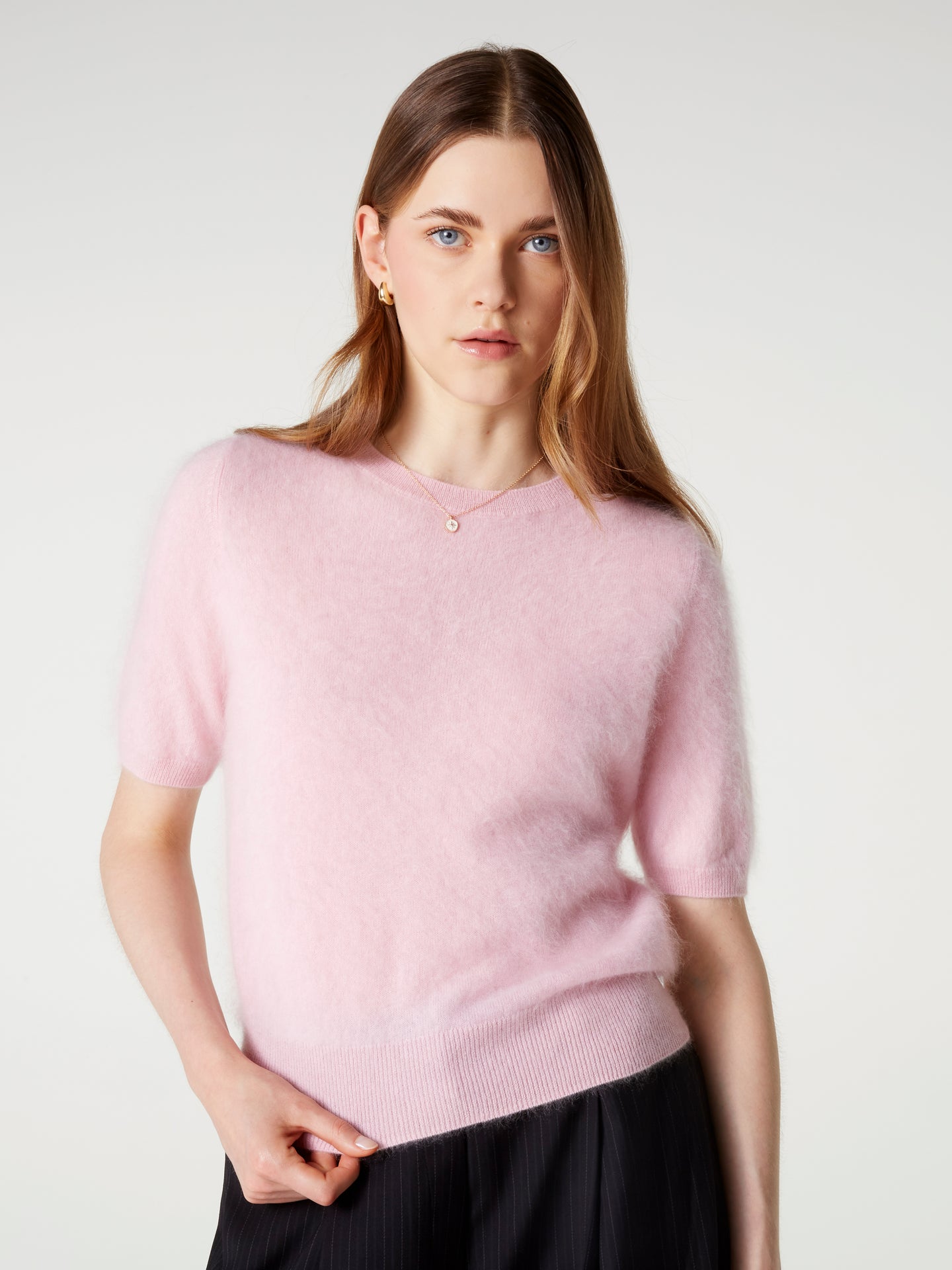 pull amaya - Cachemire brossé - light pink