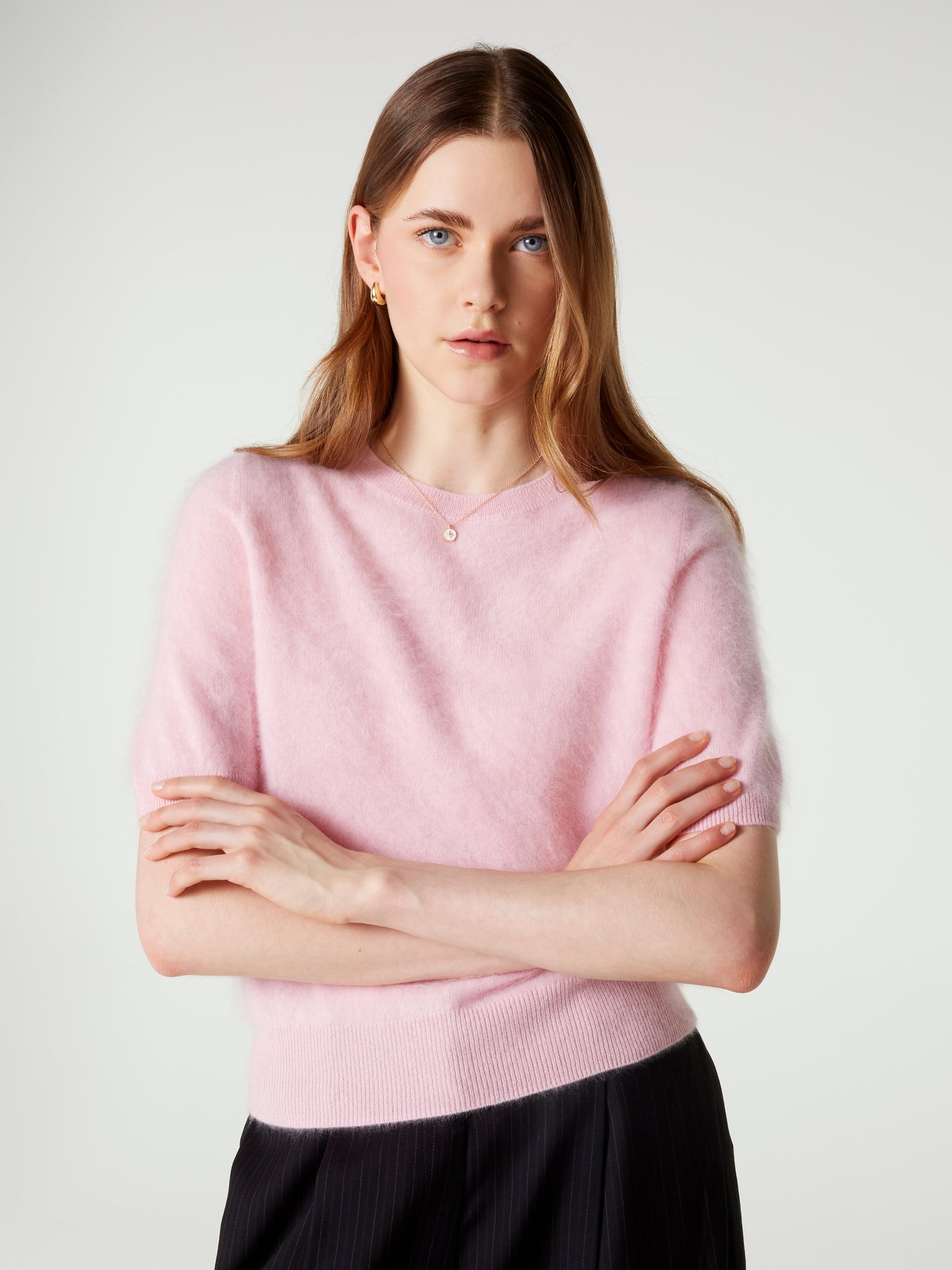 pull amaya - Cachemire brossé - light pink