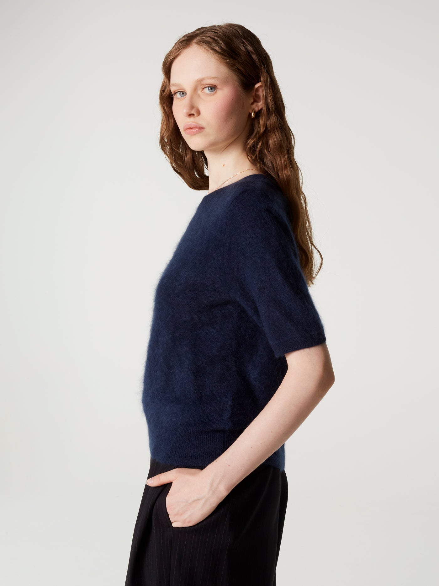 pull amaya - Cachemire brossé - navy