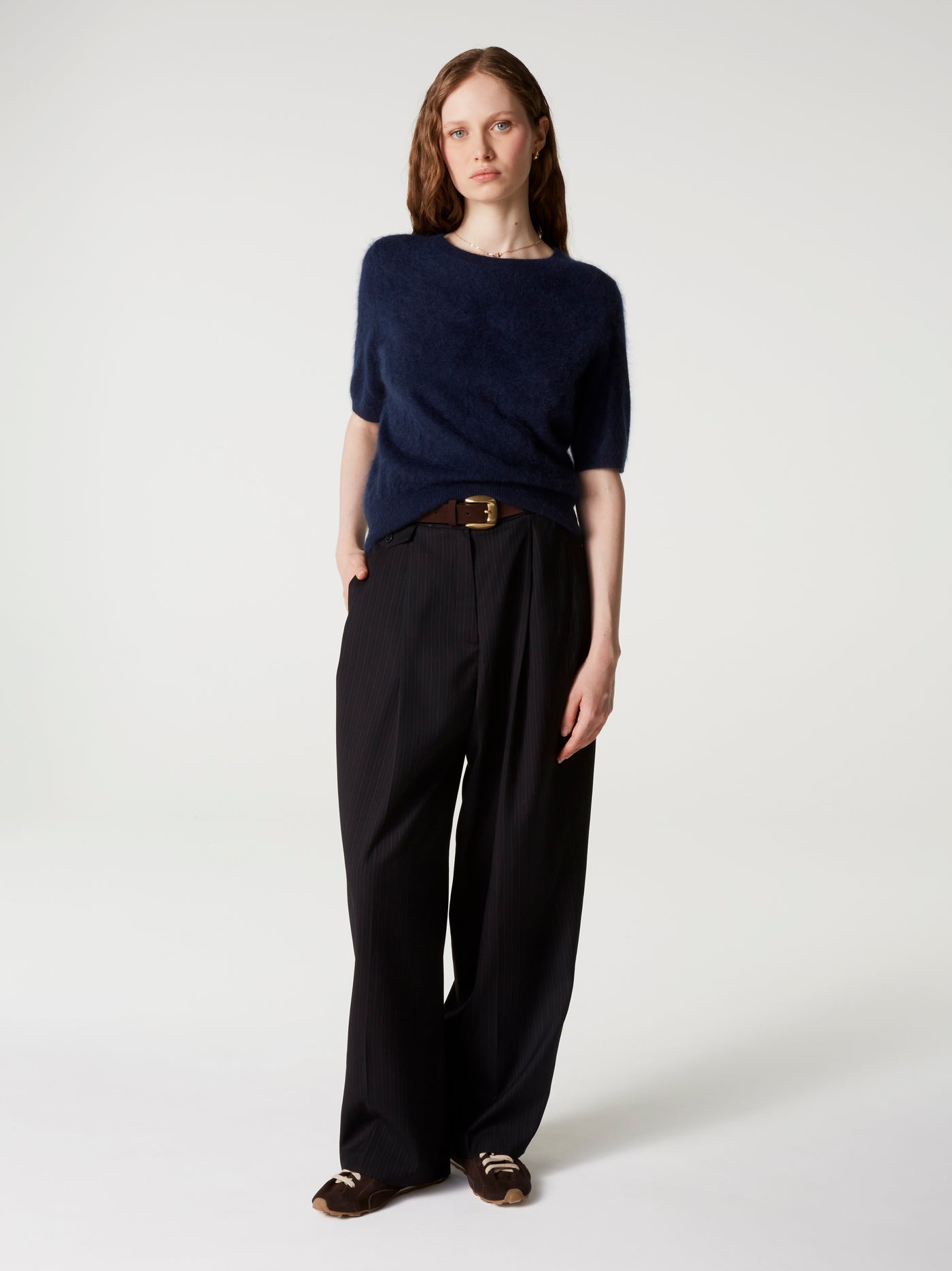 pull amaya - Cachemire brossé - navy