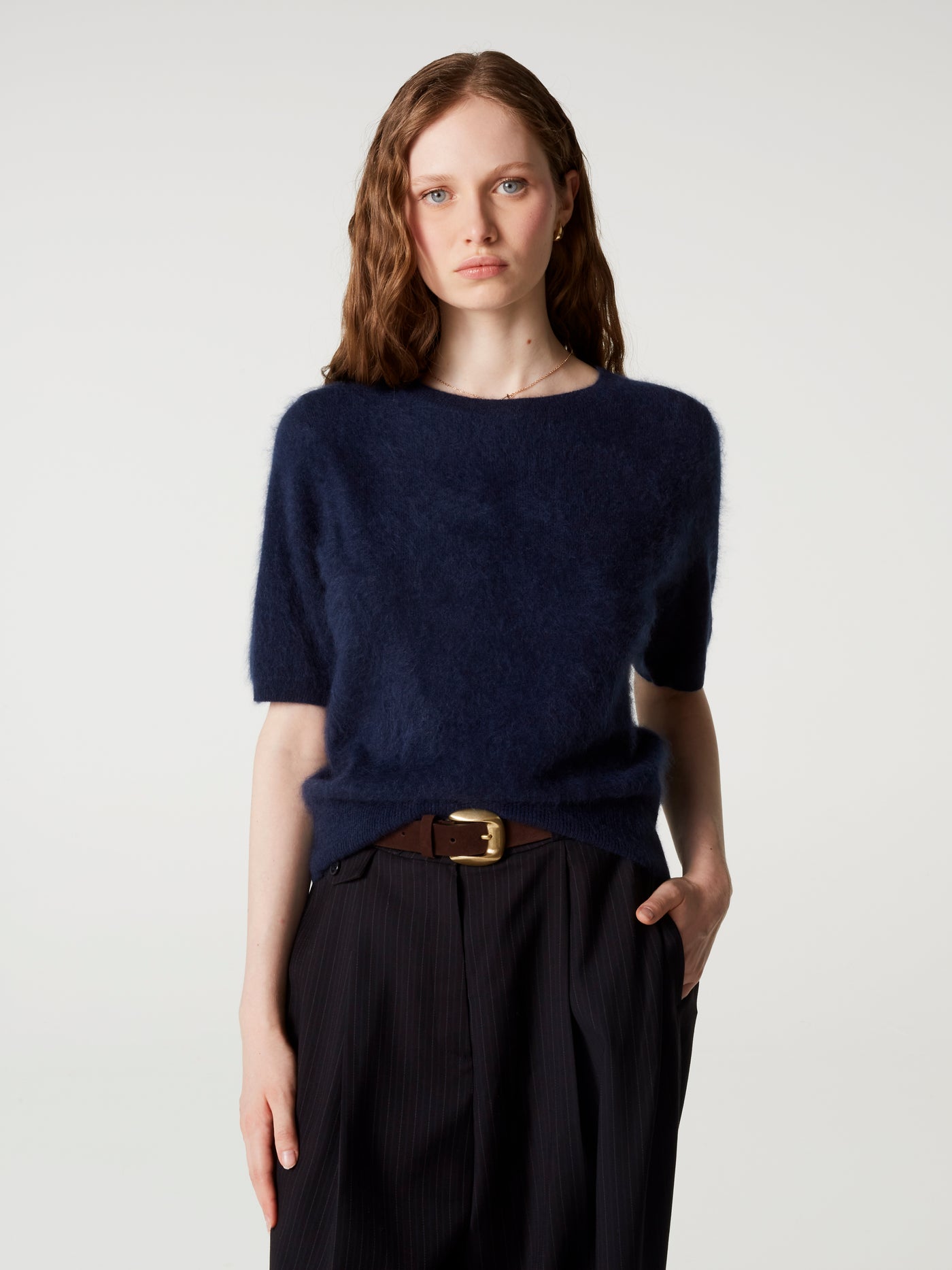 pull amaya - Cachemire brossé - navy