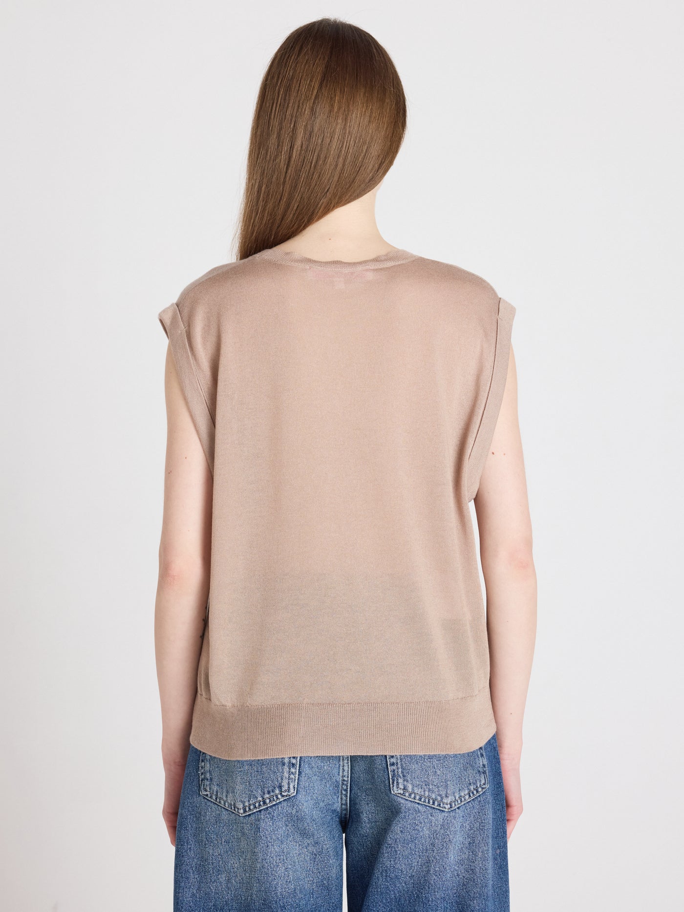 Naomi - Sleeveless sweater - earth