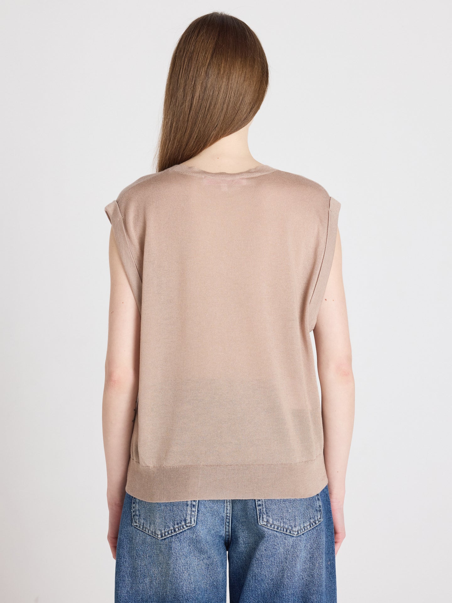 Naomi - Sleeveless sweater - earth