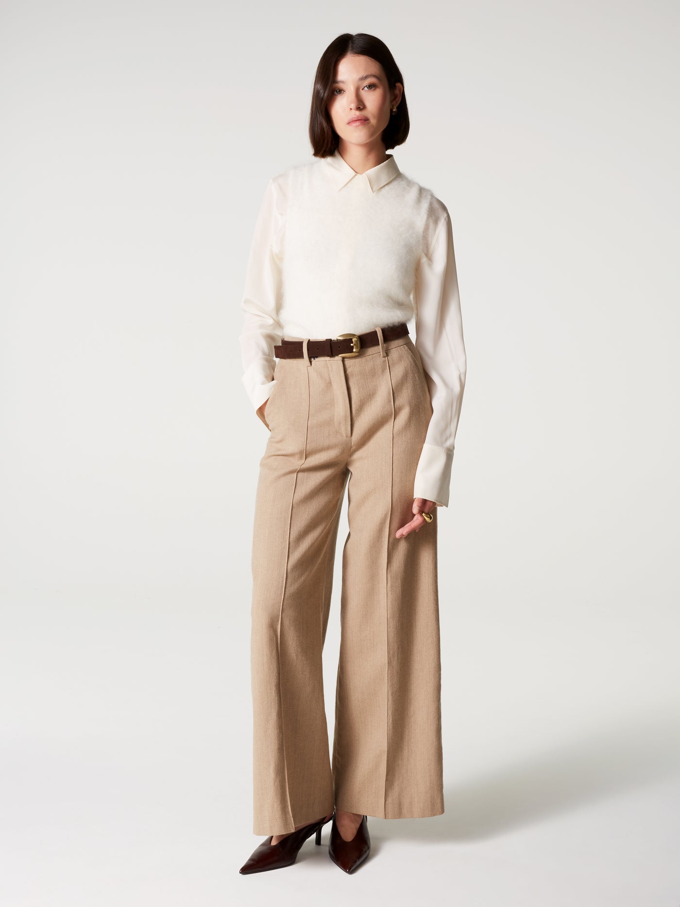 pull madeleine - Cachemire brossé - cream