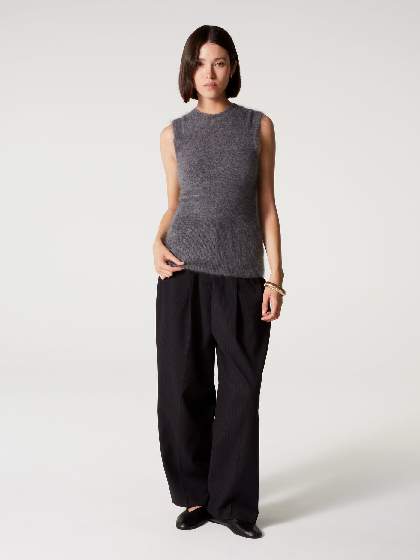 pull madeleine - Cachemire brossé - dark heather grey