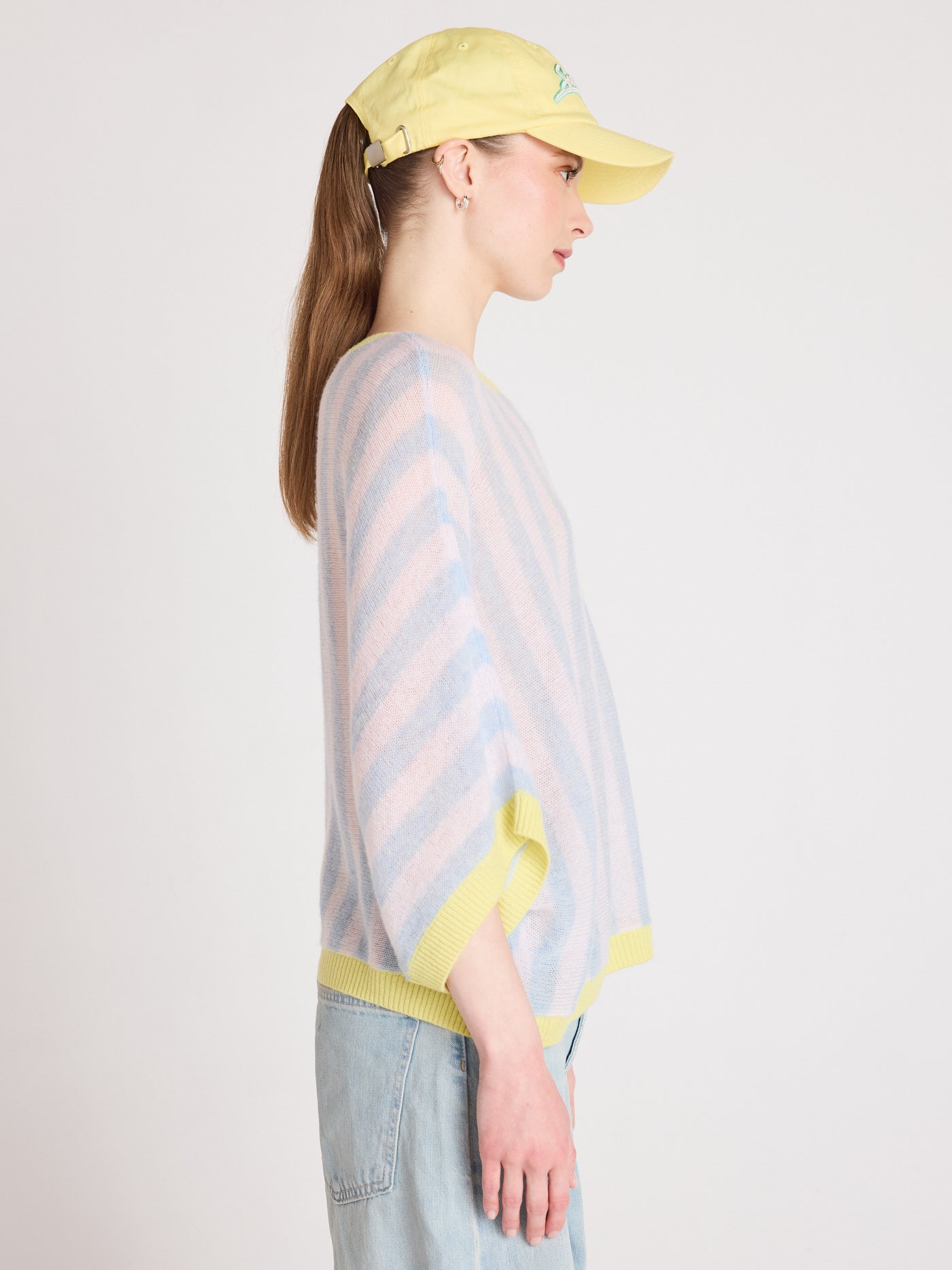 nettie - Pull 100% cachemire - sky