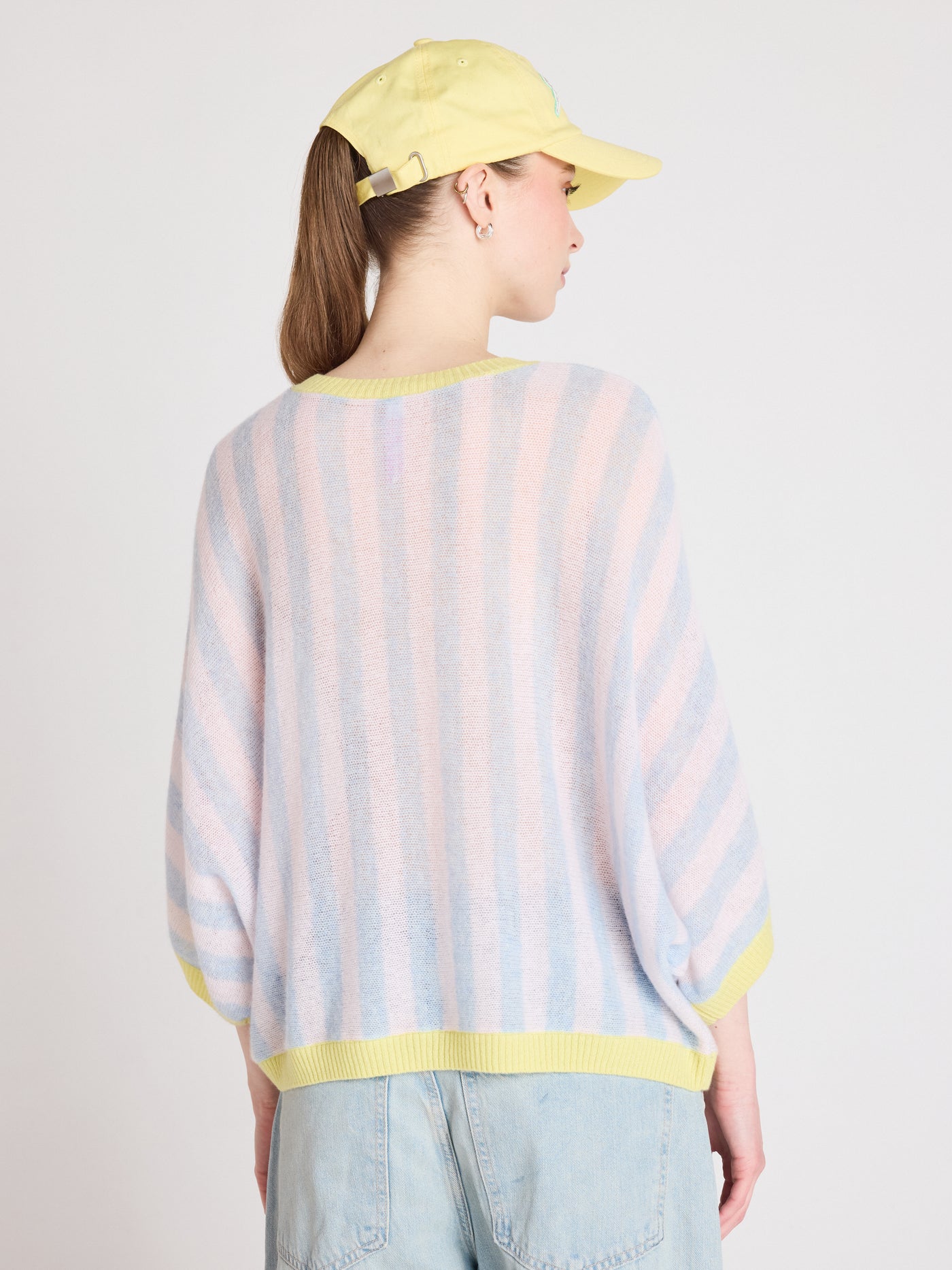 nettie - Pull 100% cachemire - sky