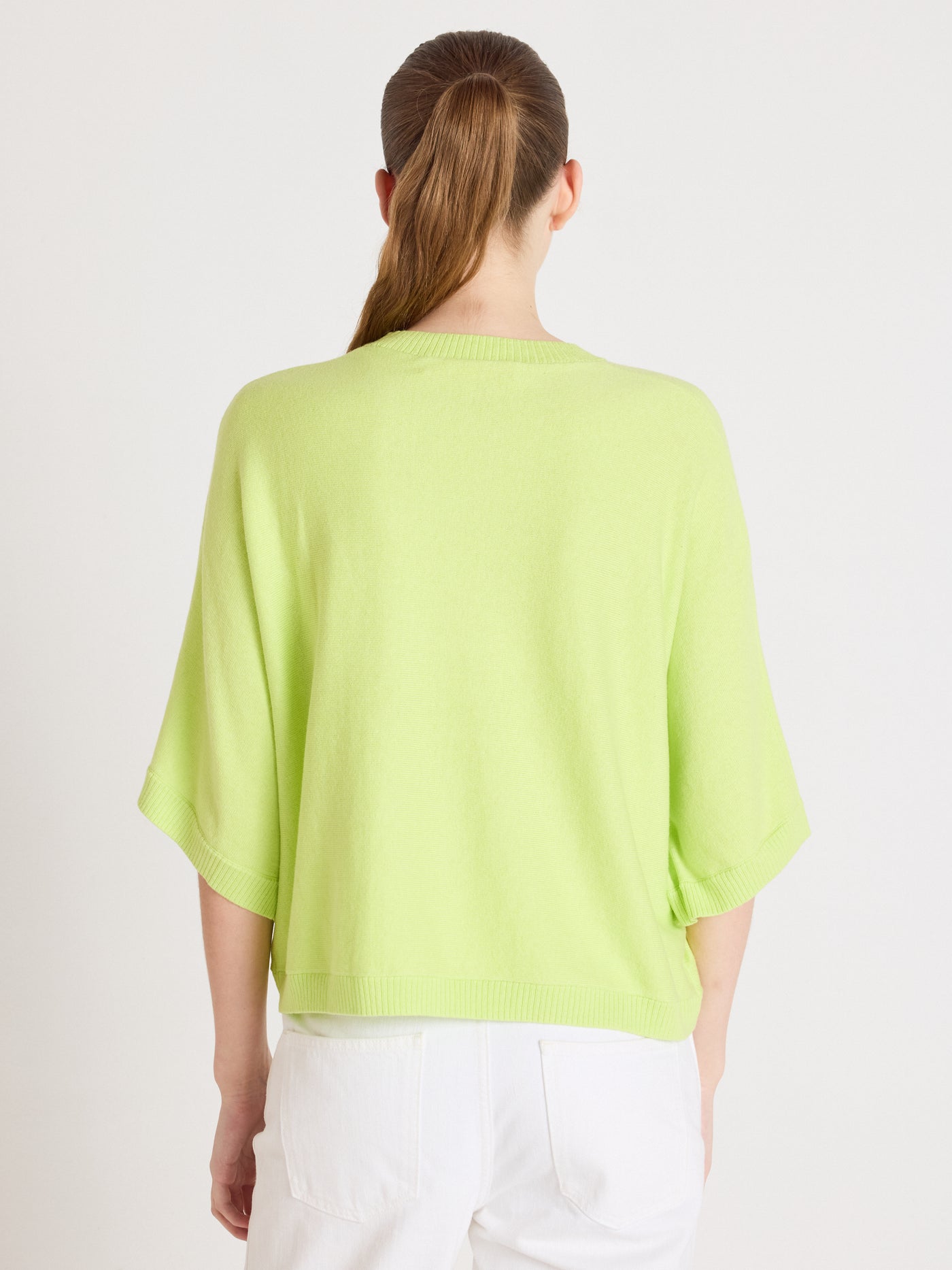 quinn - Maglione di cotone e cashmere - lime