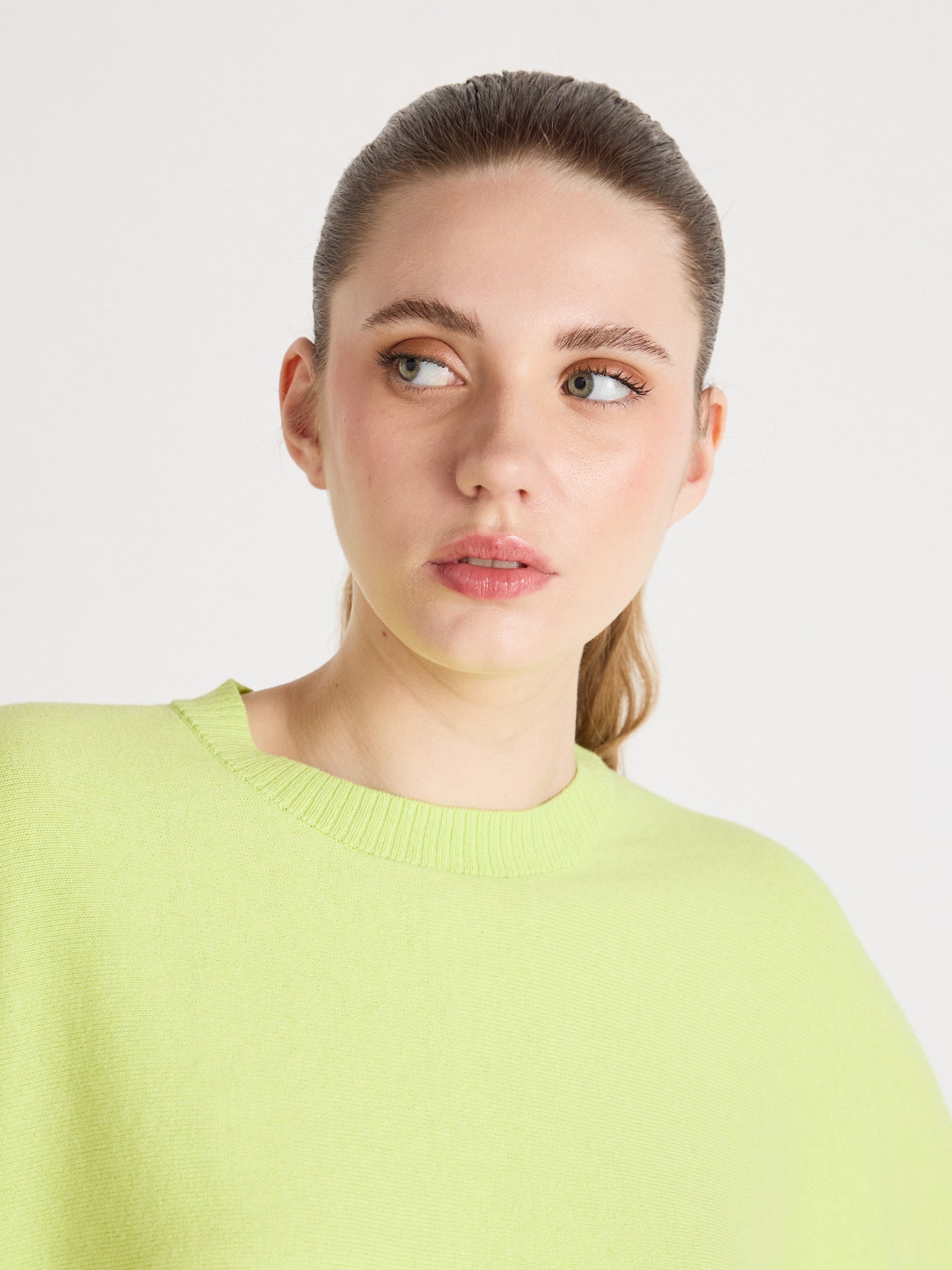 quinn - Maglione di cotone e cashmere - lime