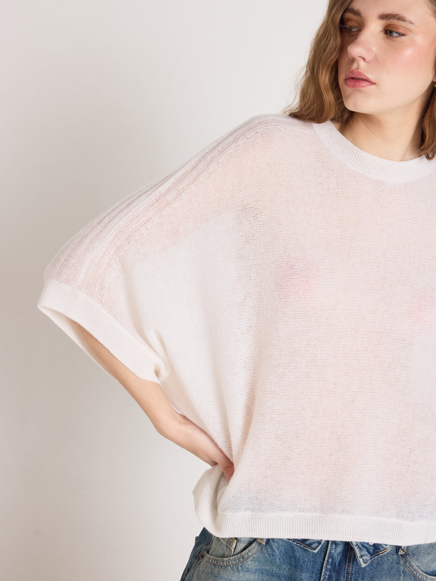 benedicta - Pull 100% cachemire - cream