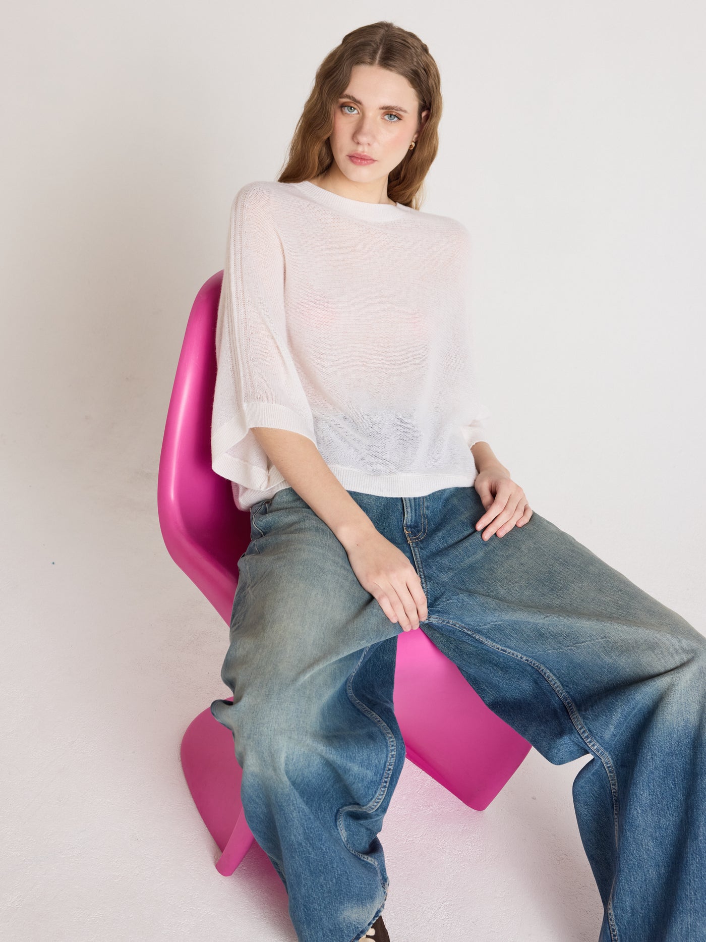 benedicta - Pull 100% cachemire - cream