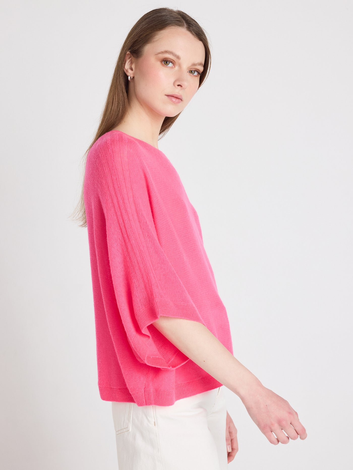 benedicta - Pull 100% cachemire - fuchsia