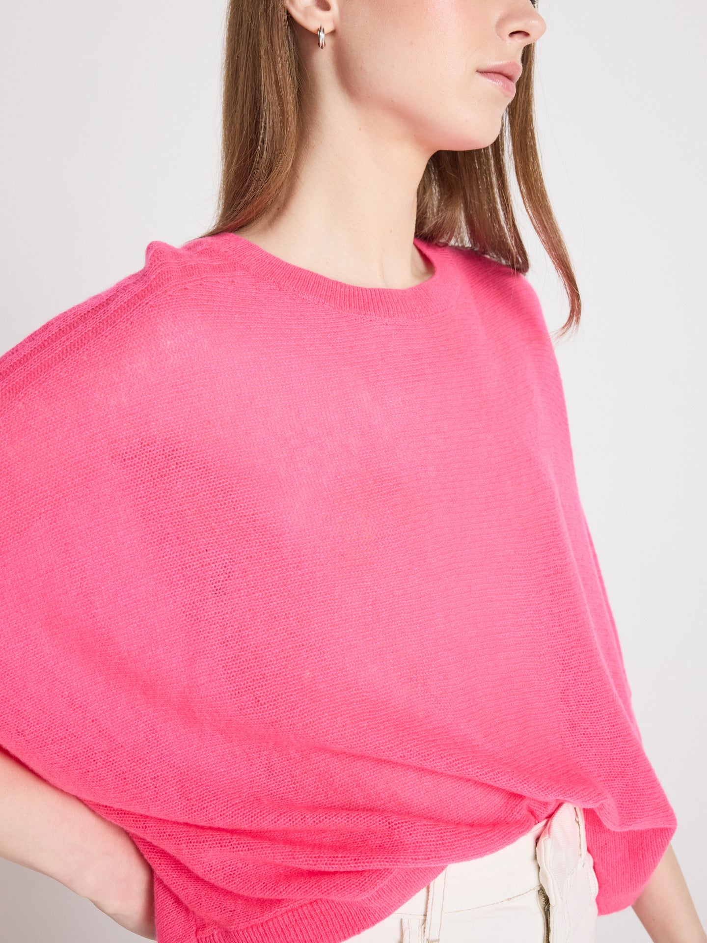 Benedicta - Pullover aus 100 % Kaschmir - fuchsia