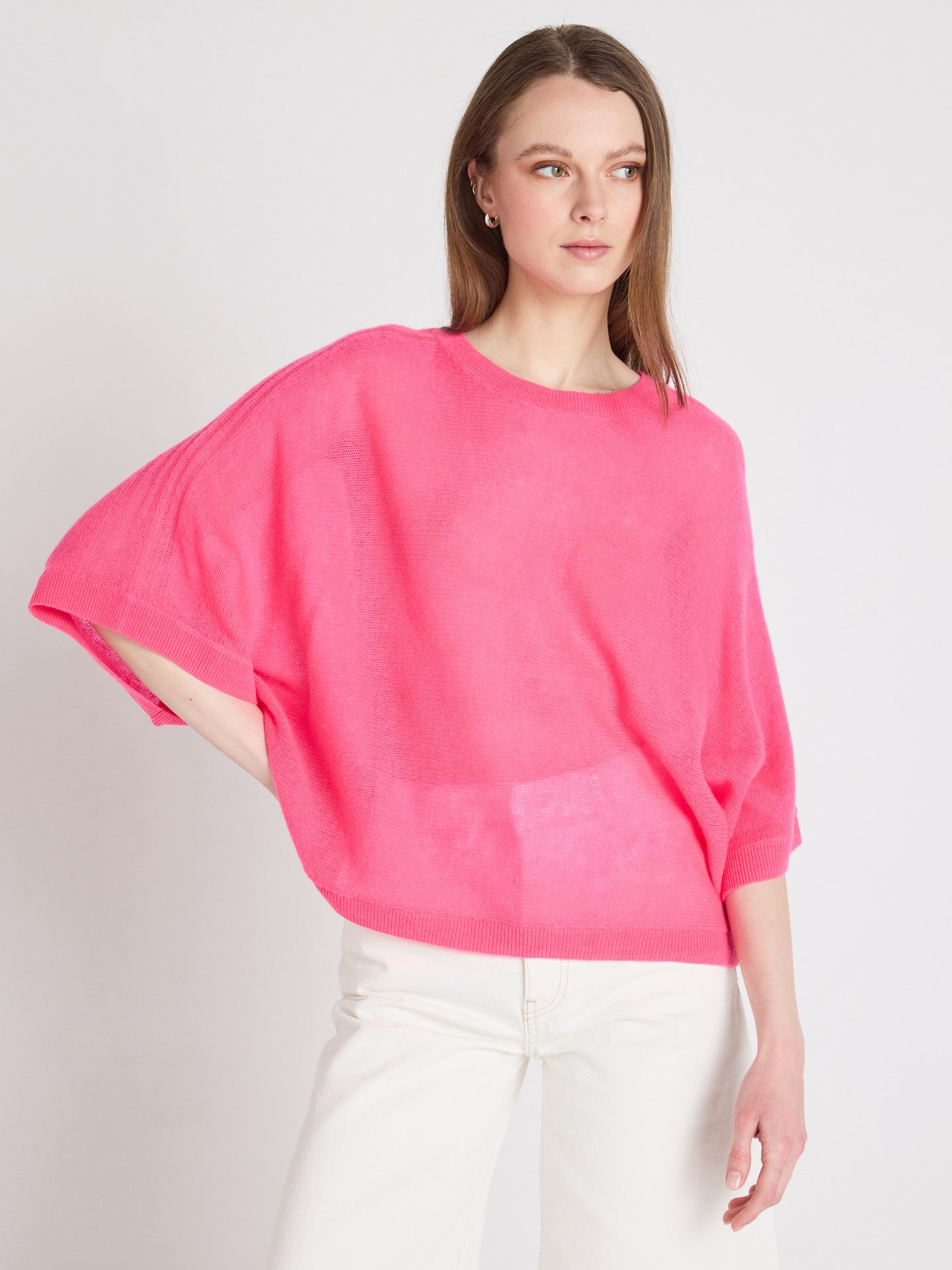 benedicta - Pull 100% cachemire - fuchsia
