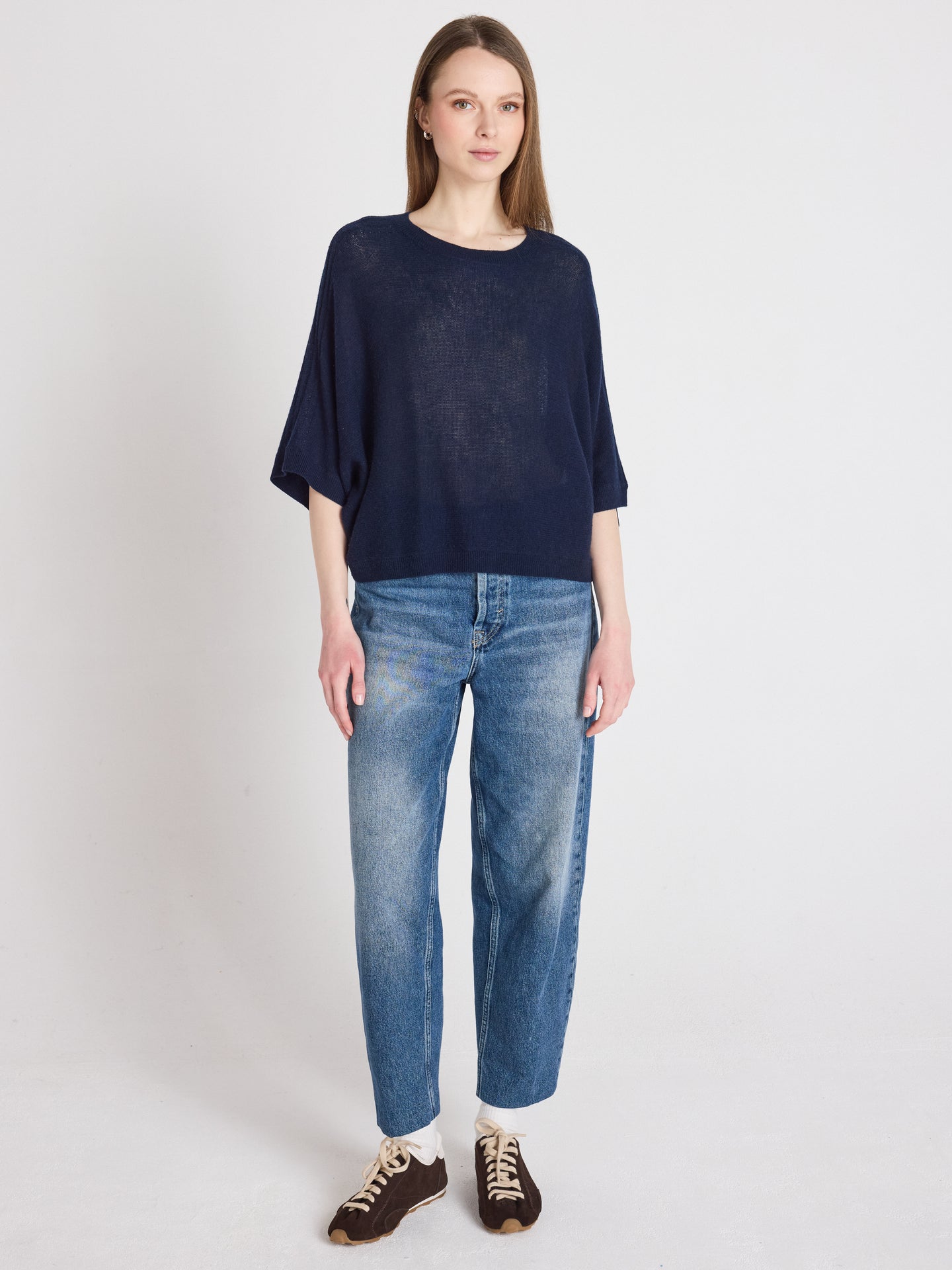 benedicta - Pull 100% cachemire - navy