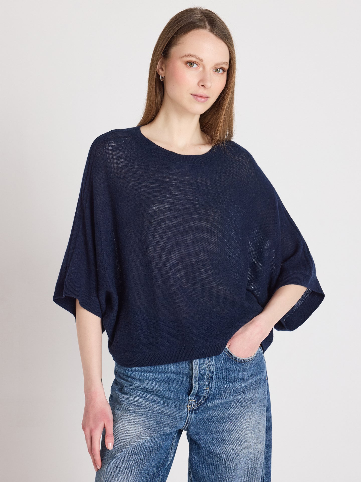 benedicta - Pull 100% cachemire - navy
