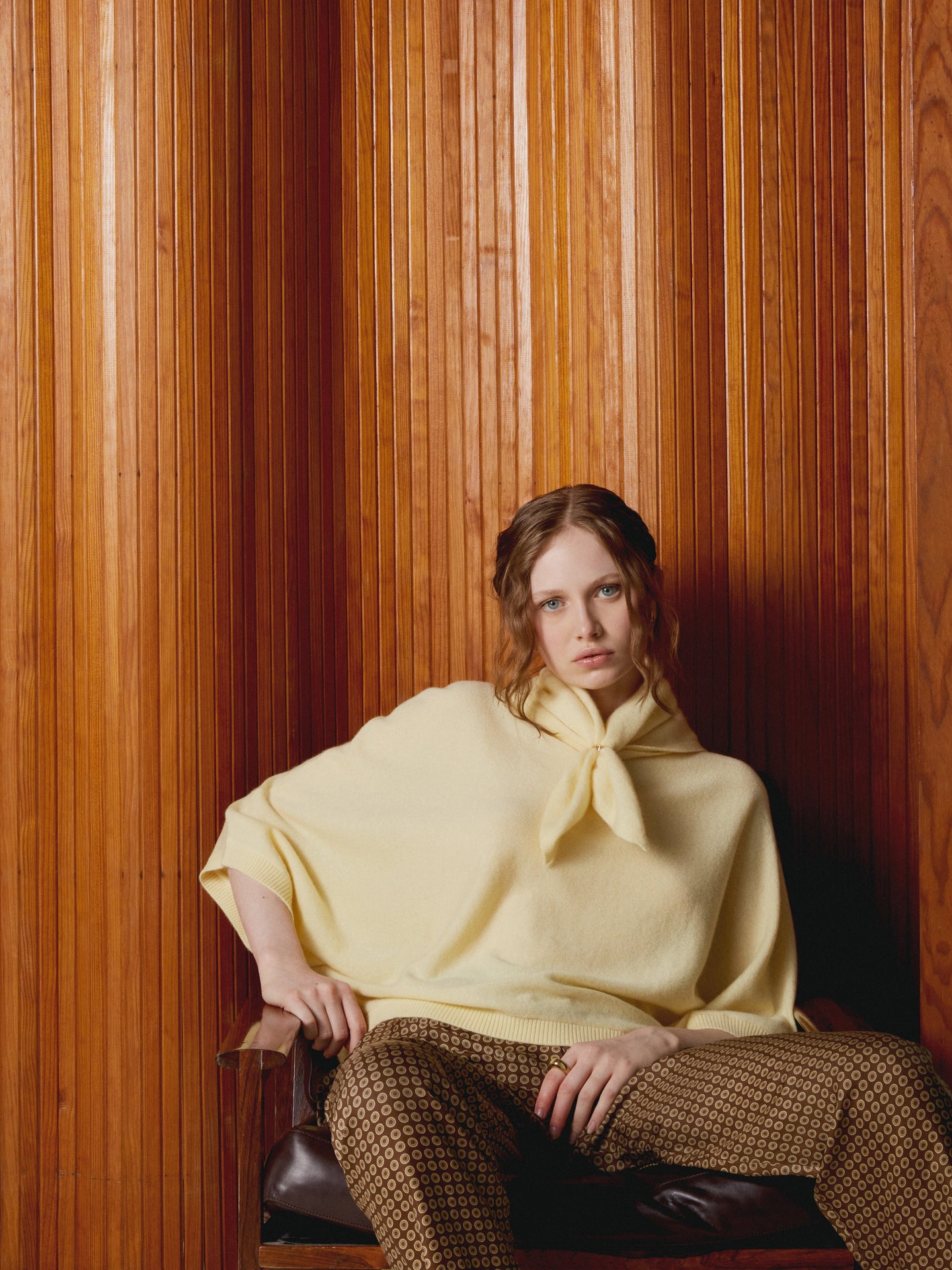 annabelle bandana - cashmere - light yellow