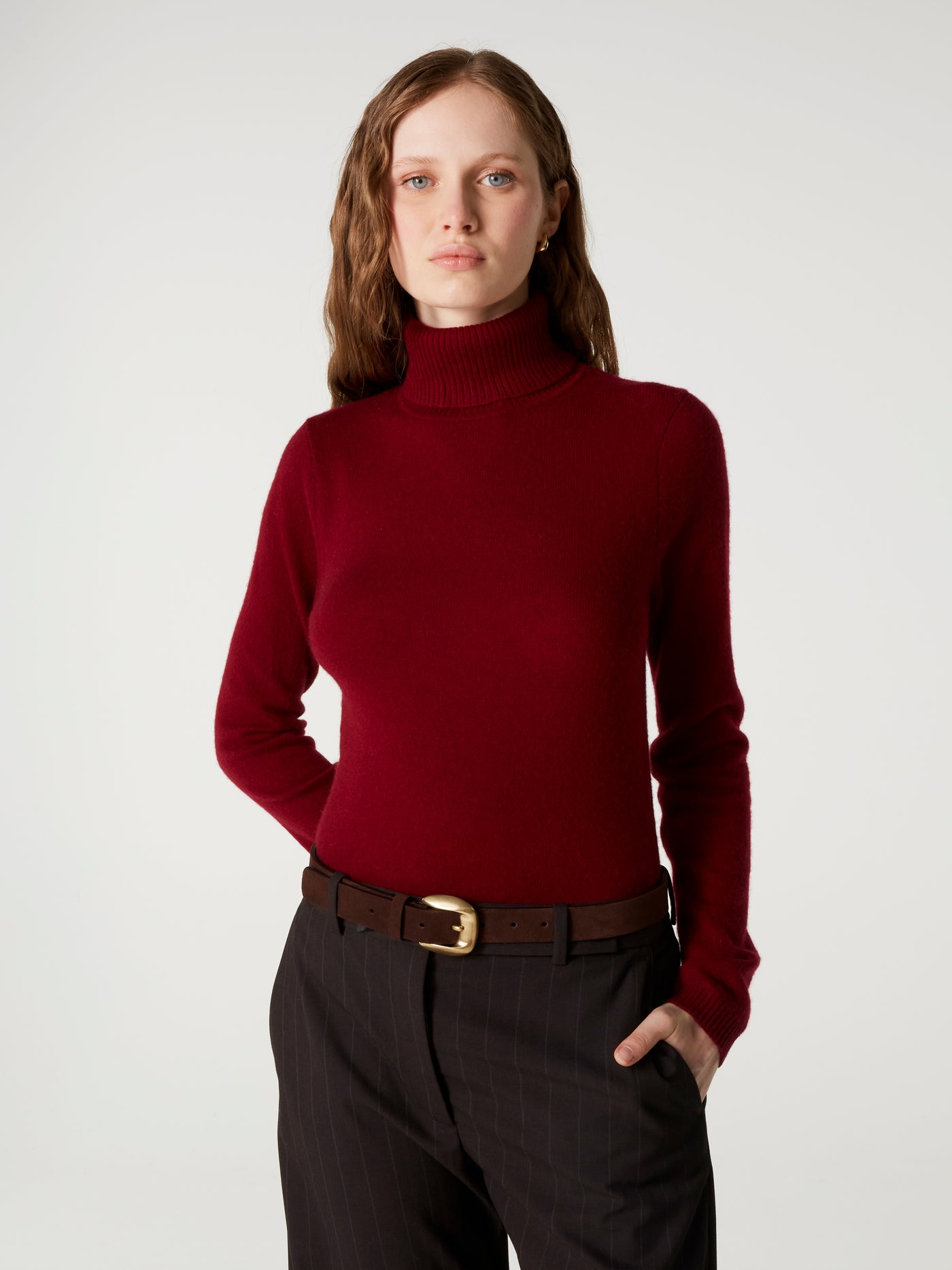 pull ninon - Cachemire - deep cherry