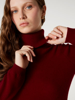 pull ninon - Cachemire - deep cherry