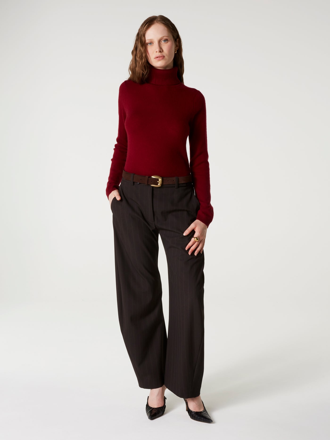 pull ninon - Cachemire - deep cherry