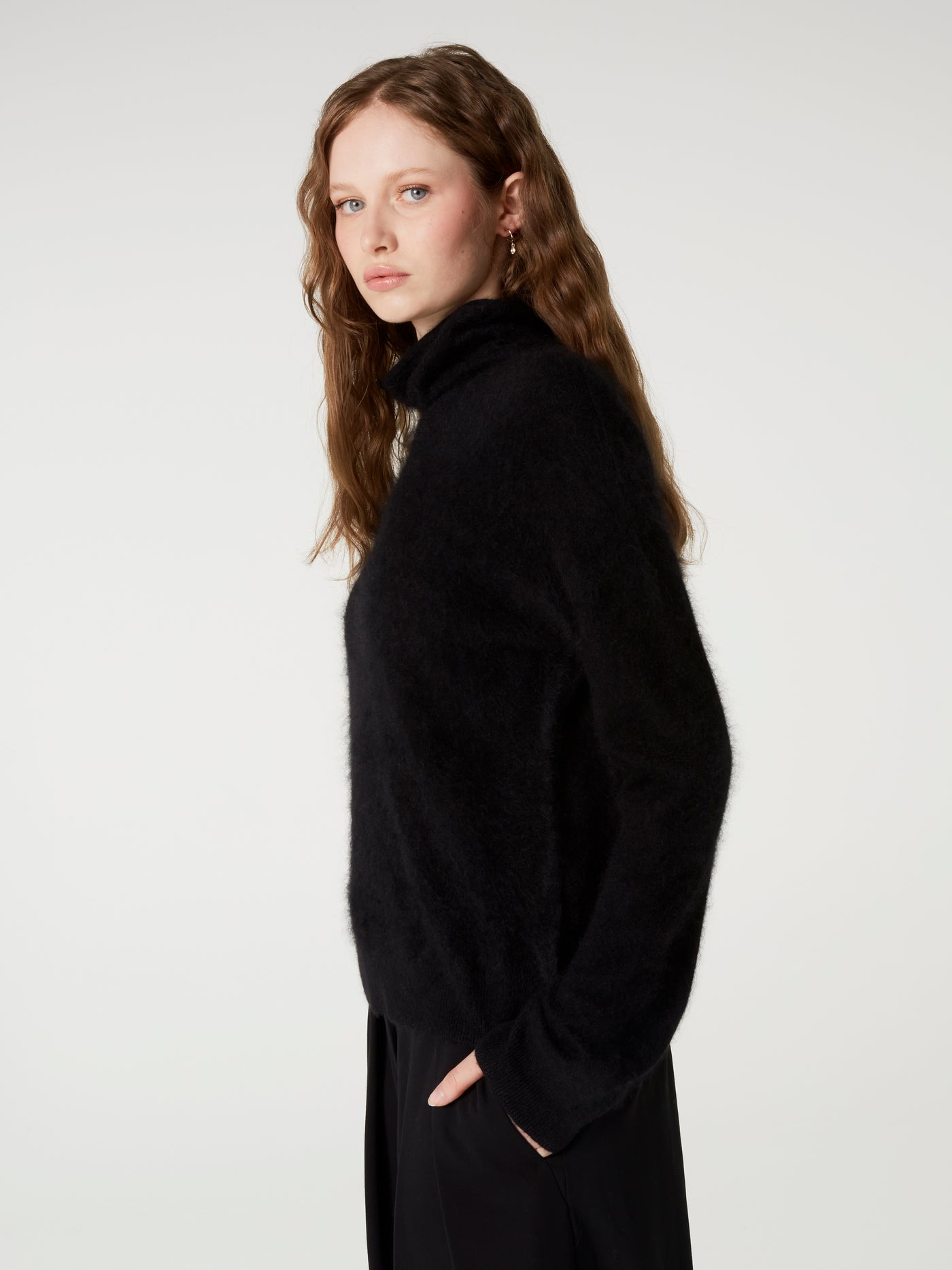 pull solange - Cachemire brossé - black
