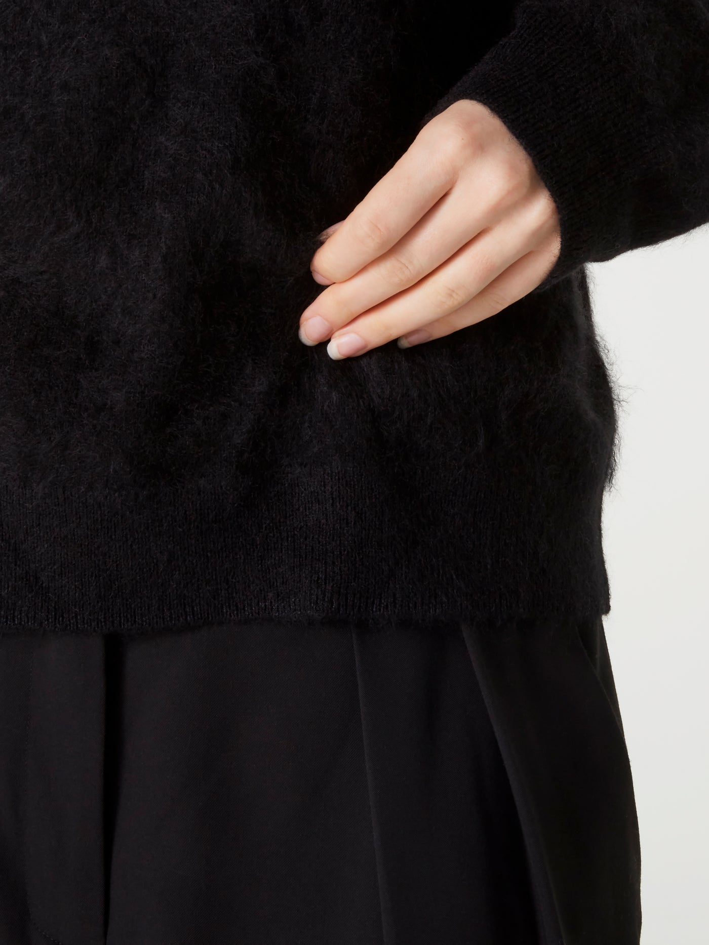 pull solange - Cachemire brossé - black