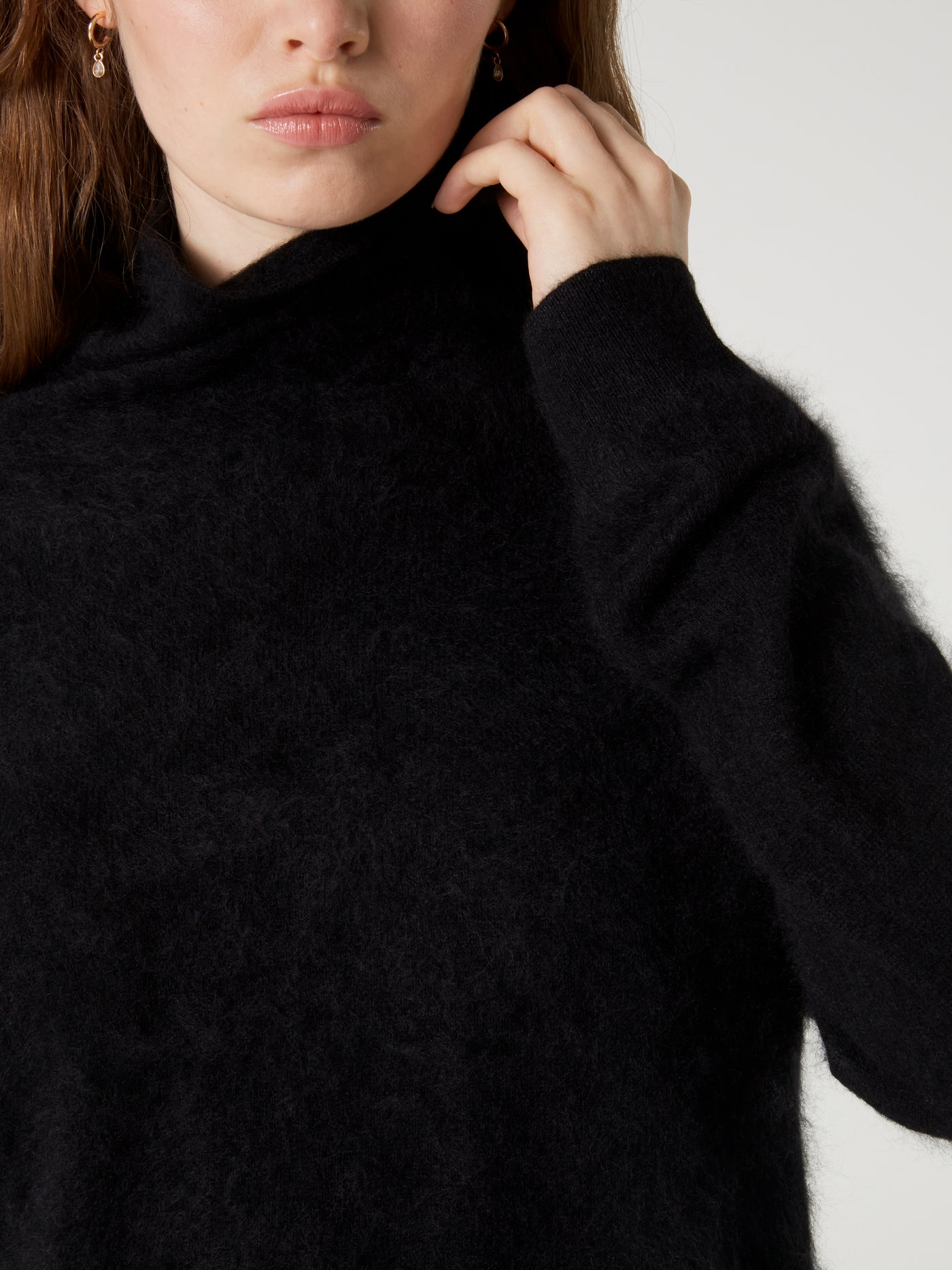 pull solange - Cachemire brossé - black