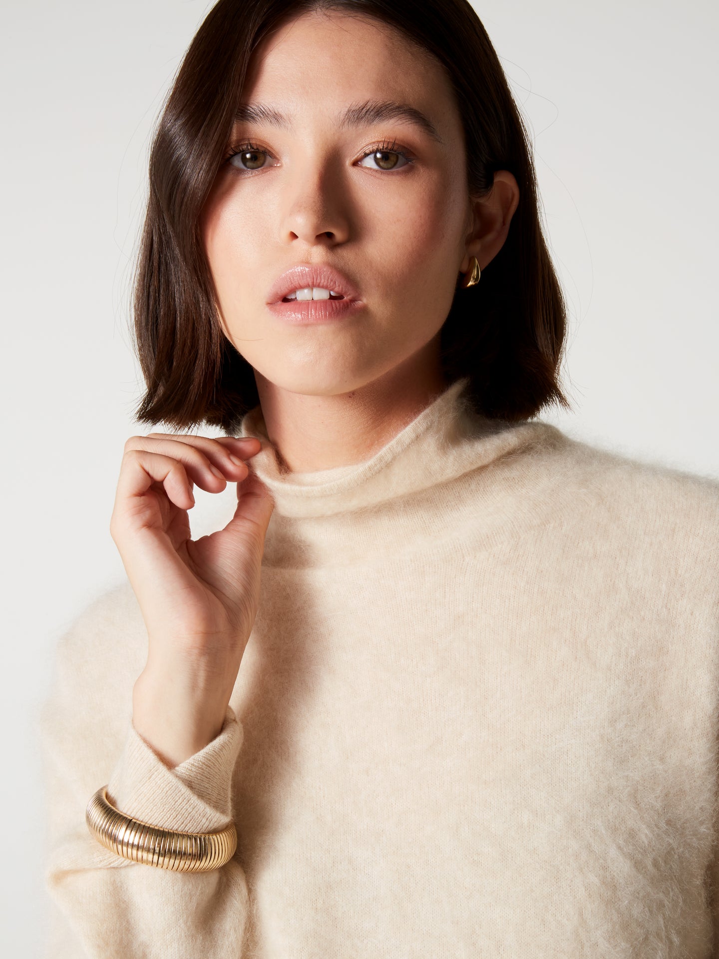 pull solange - Cachemire brossé - light beige