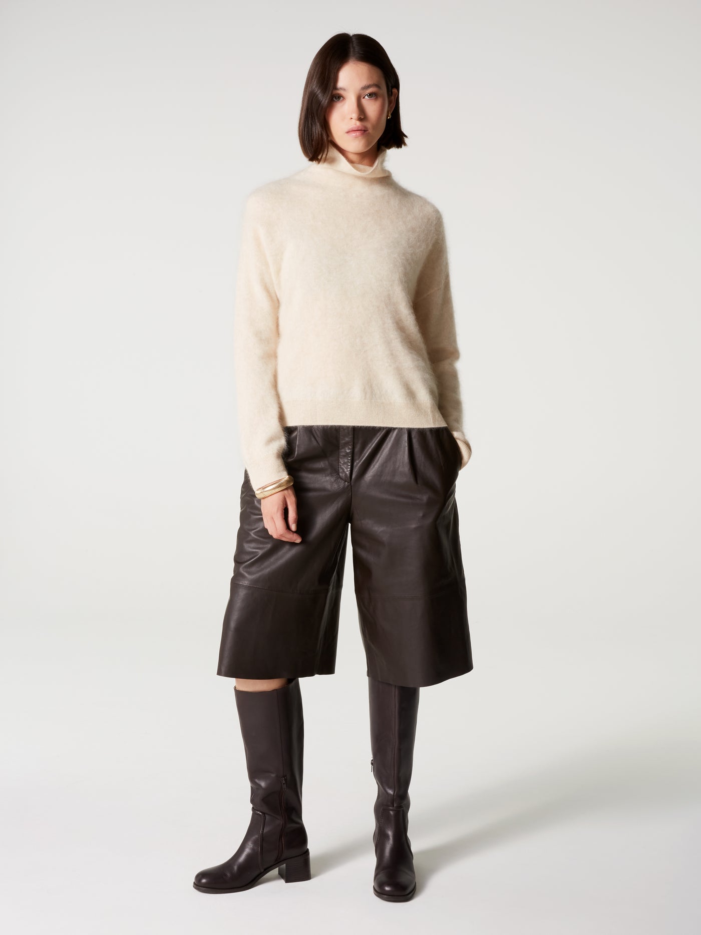 pull solange - Cachemire brossé - light beige