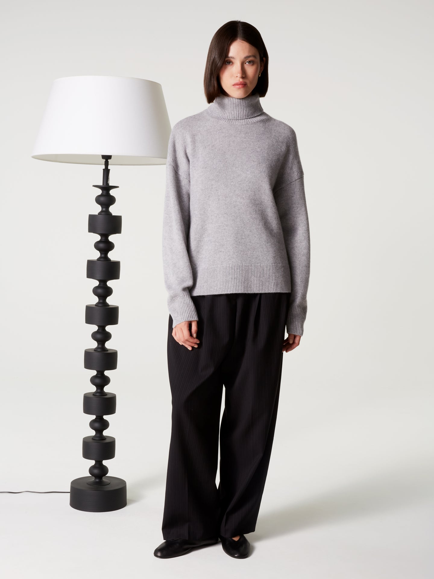 pull bertille - Cachemire épais - ash