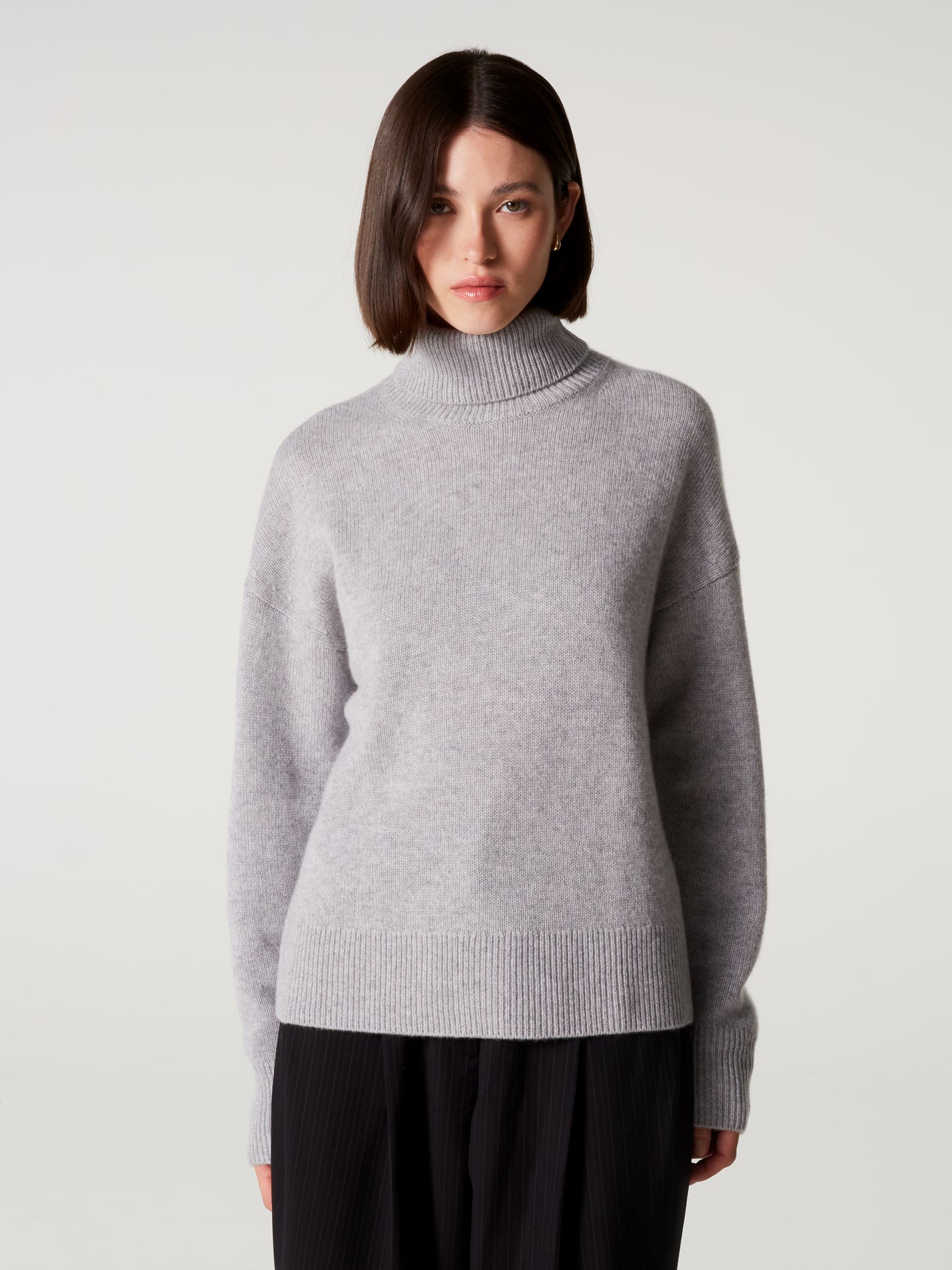 pull bertille - Cachemire épais - ash
