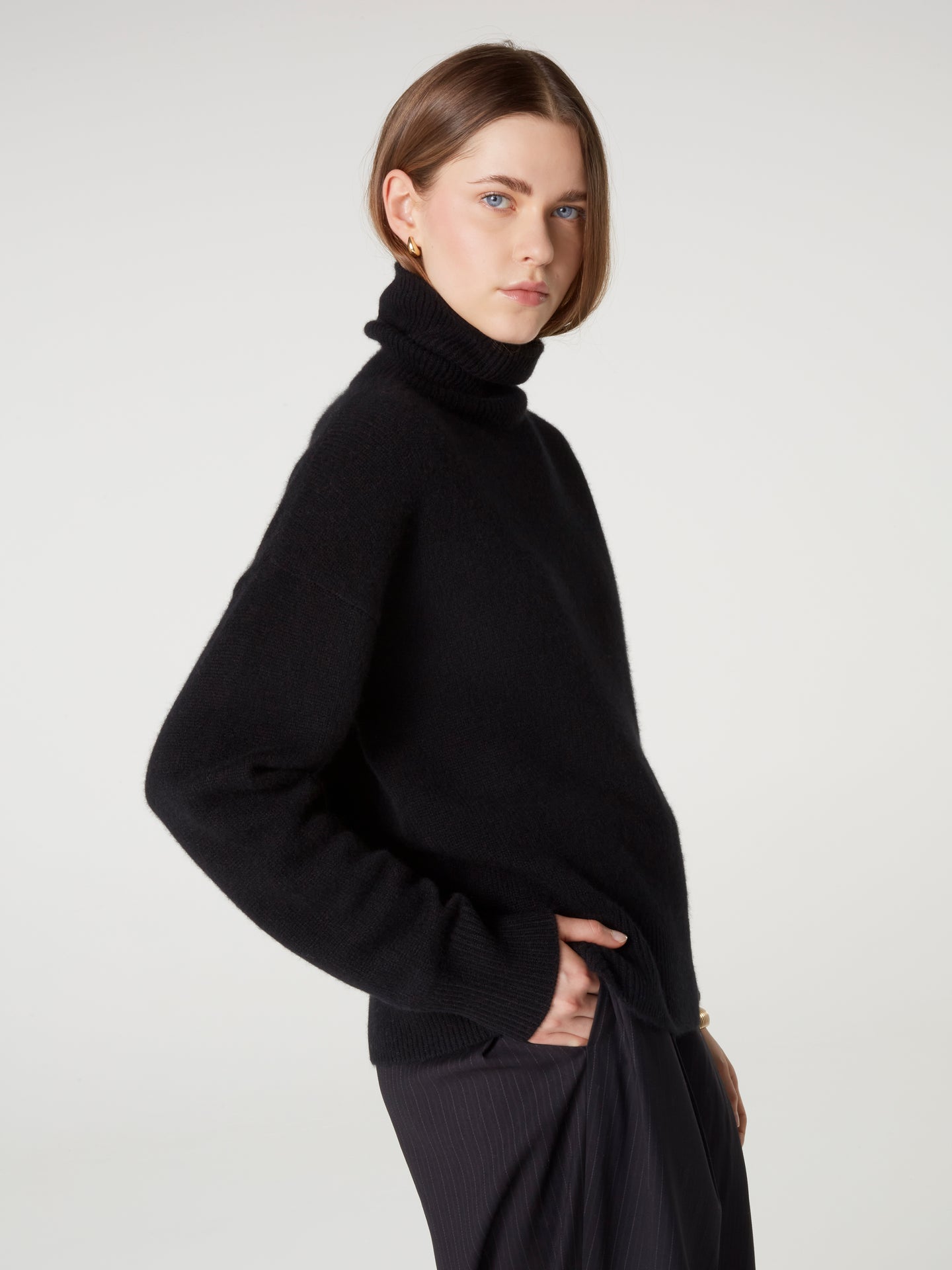 pull bertille - Cachemire épais - black