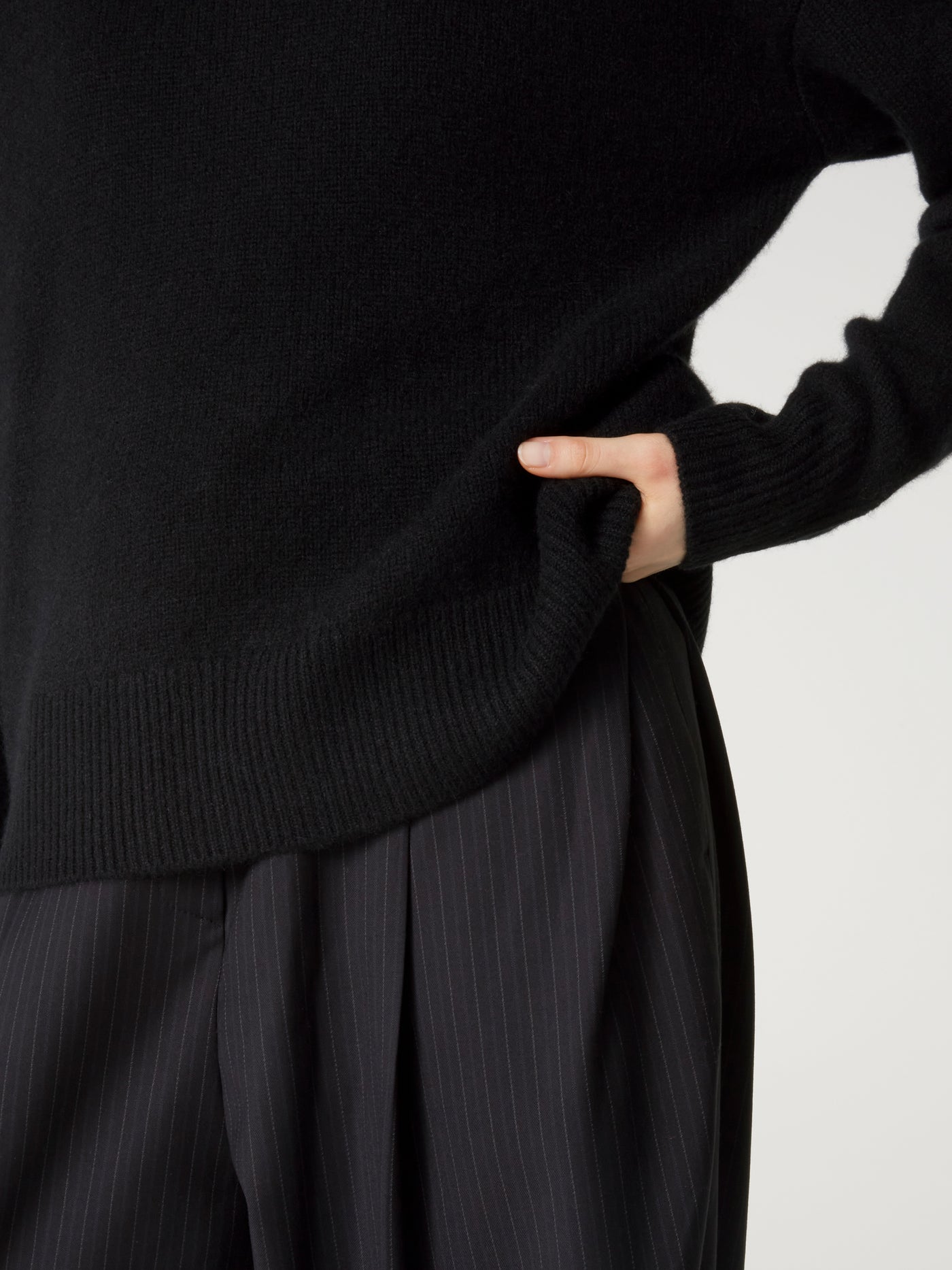 pull bertille - Cachemire épais - black