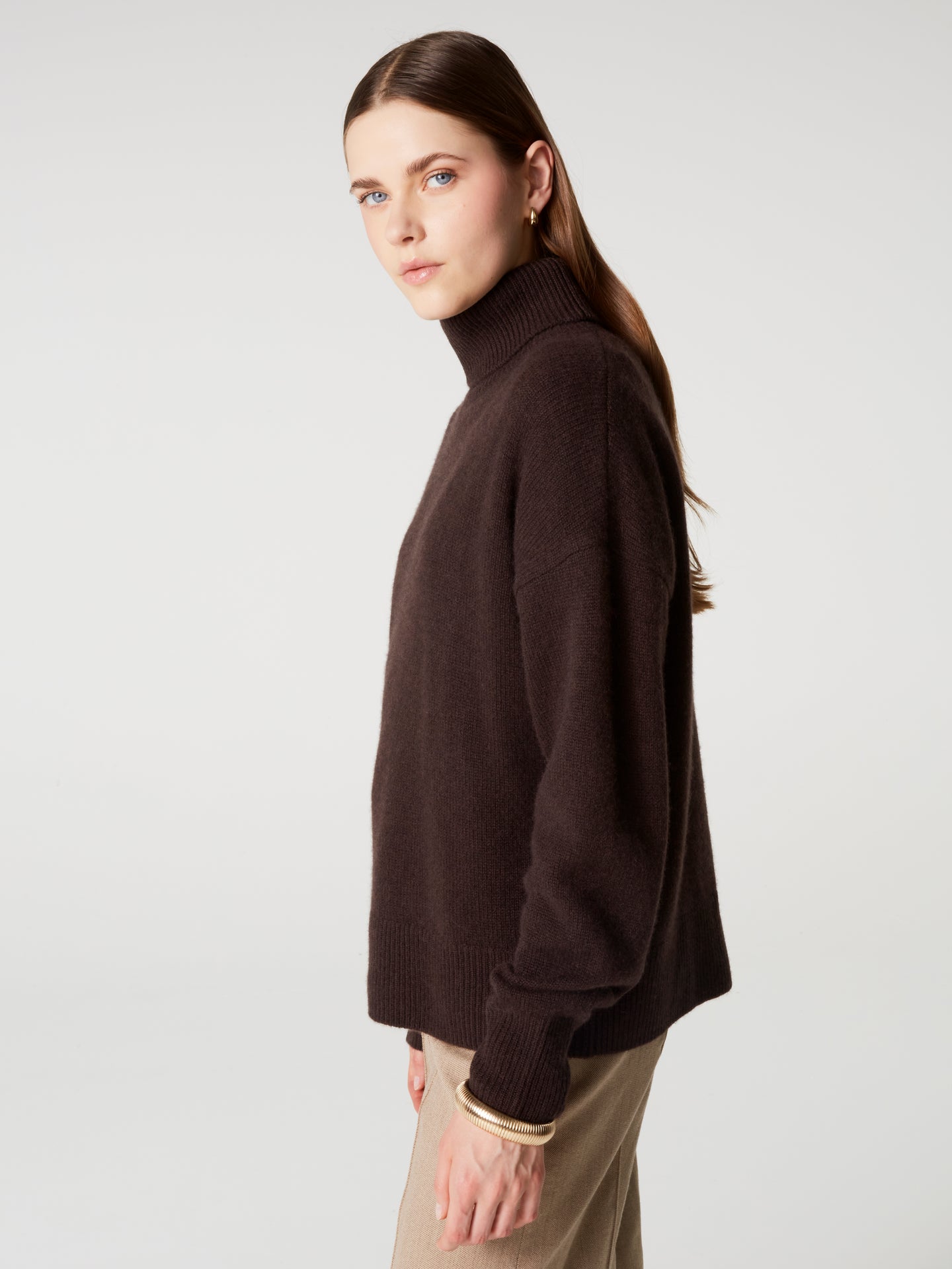 pull bertille - Cachemire épais - dark brown