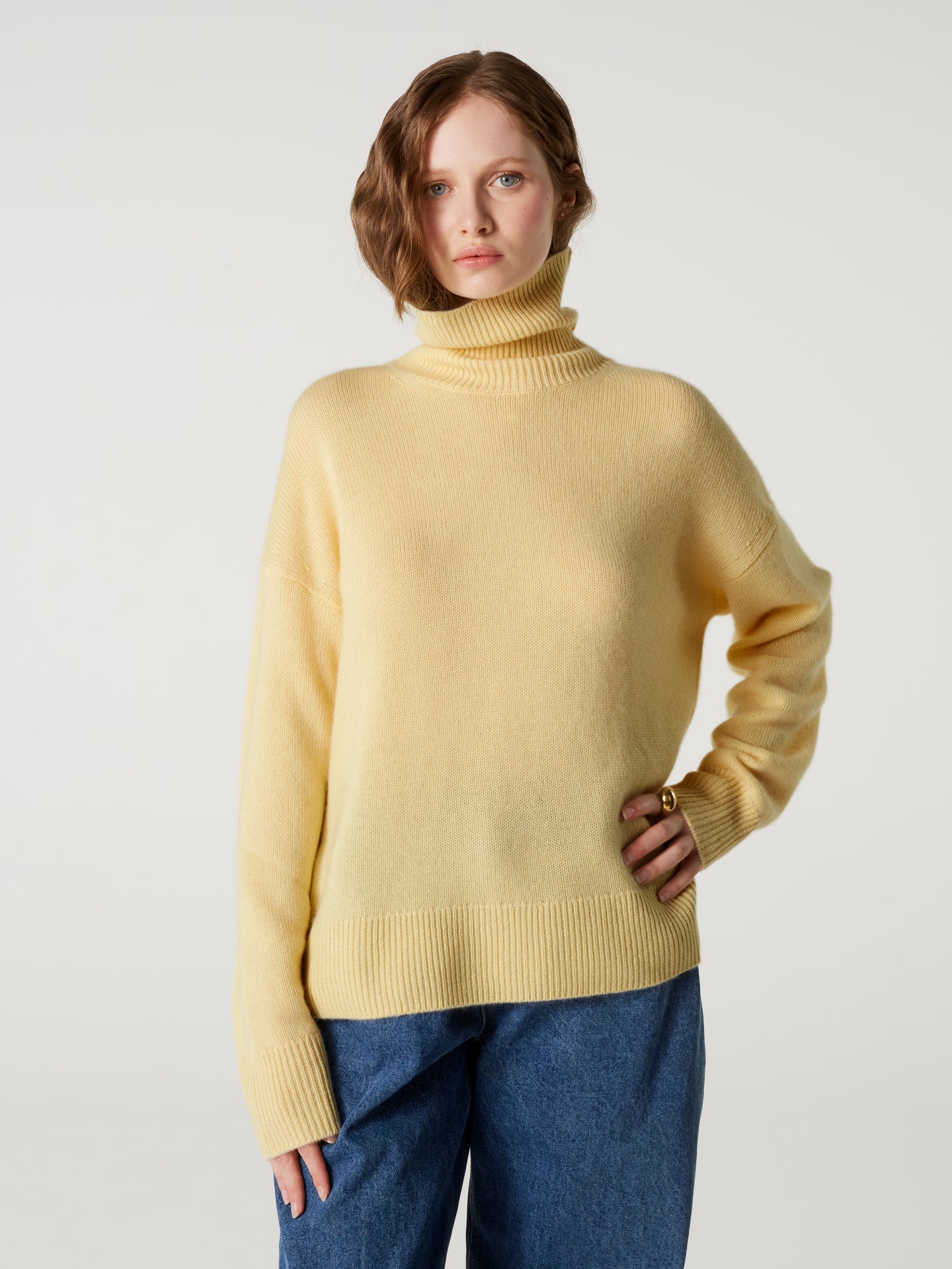 pull bertille - Cachemire épais - light yellow
