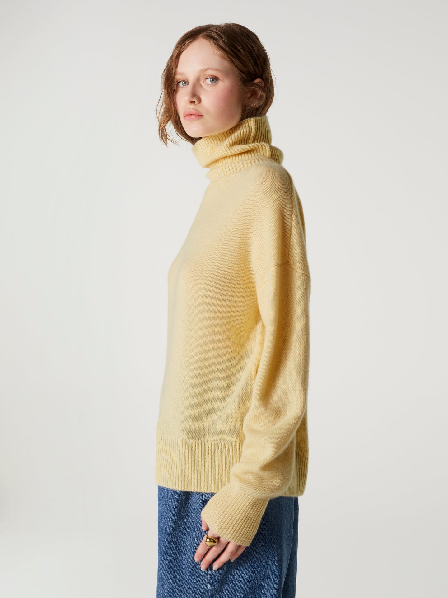 pull bertille - Cachemire épais - light yellow