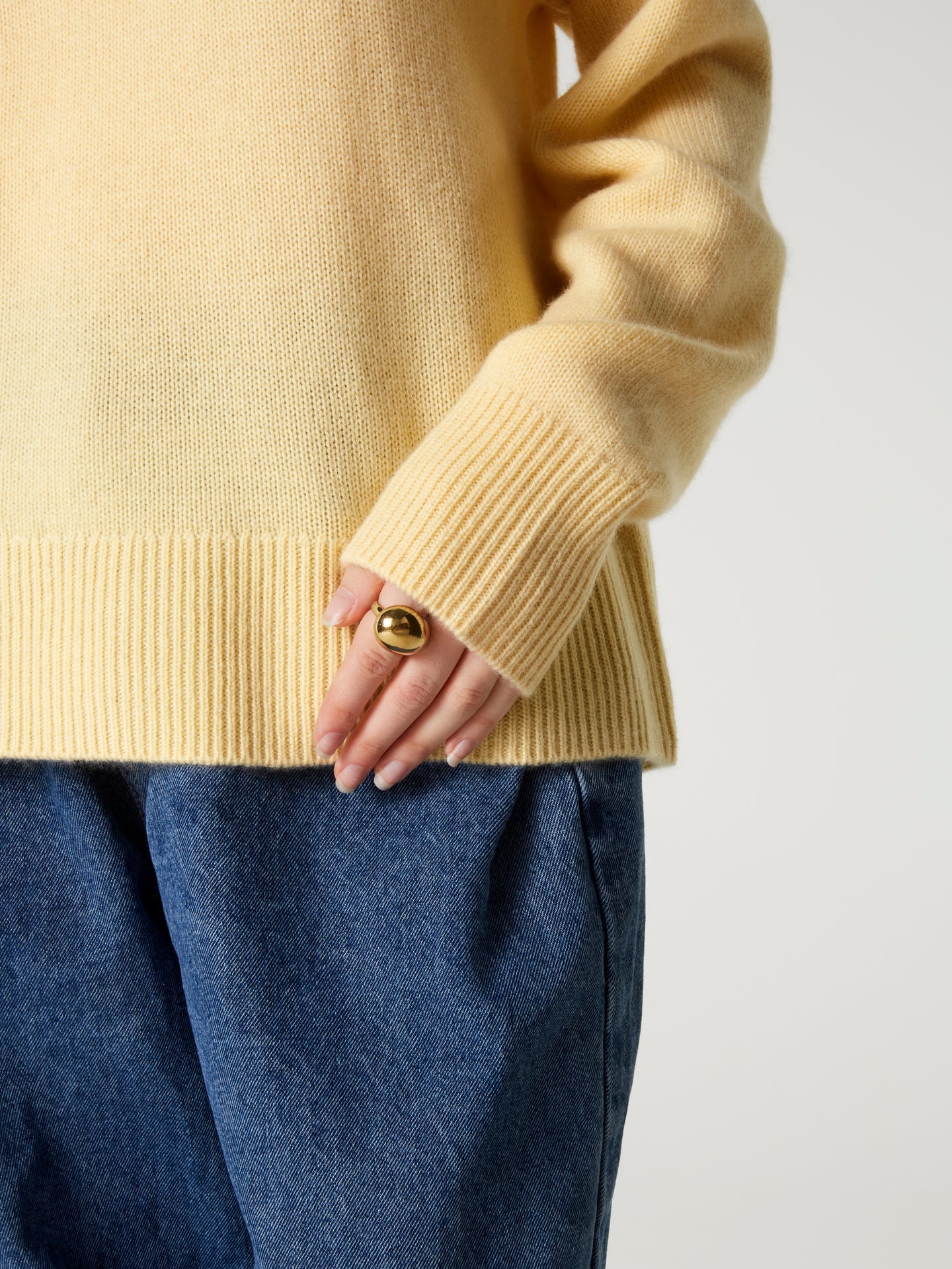 pull bertille - Cachemire épais - light yellow