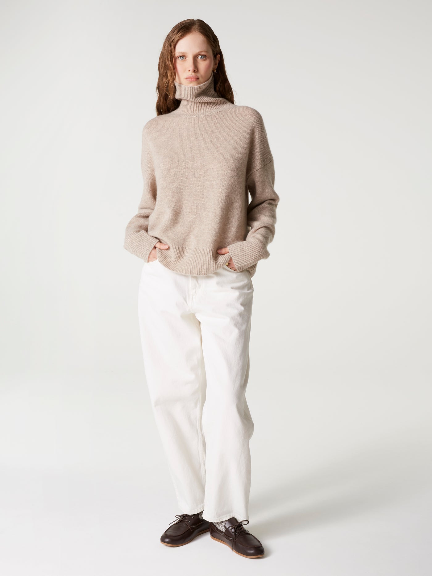pull bertille - Cachemire épais - oat
