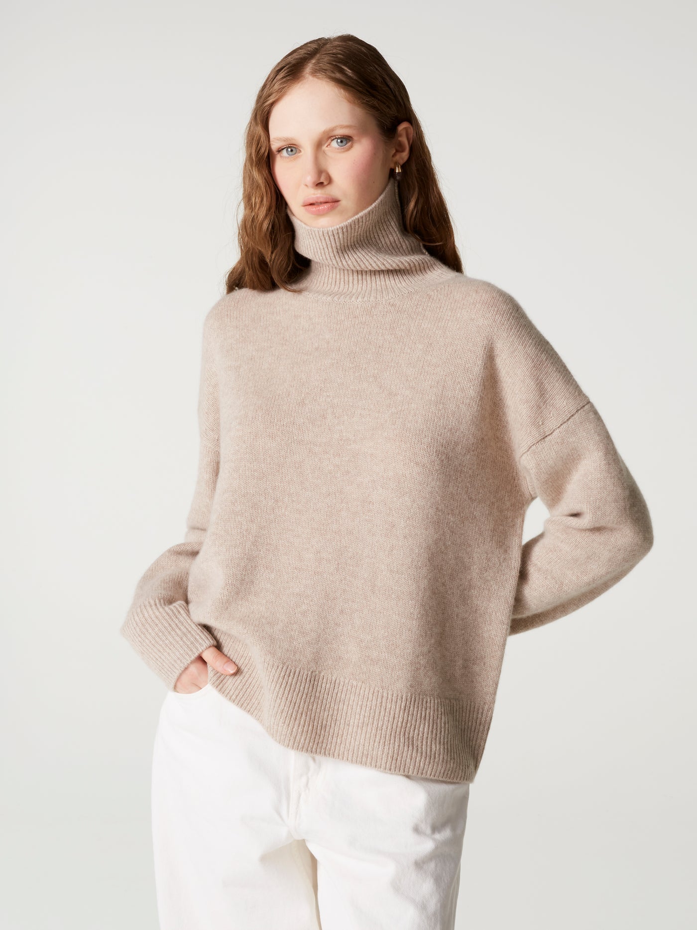 pull bertille - Cachemire épais - oat