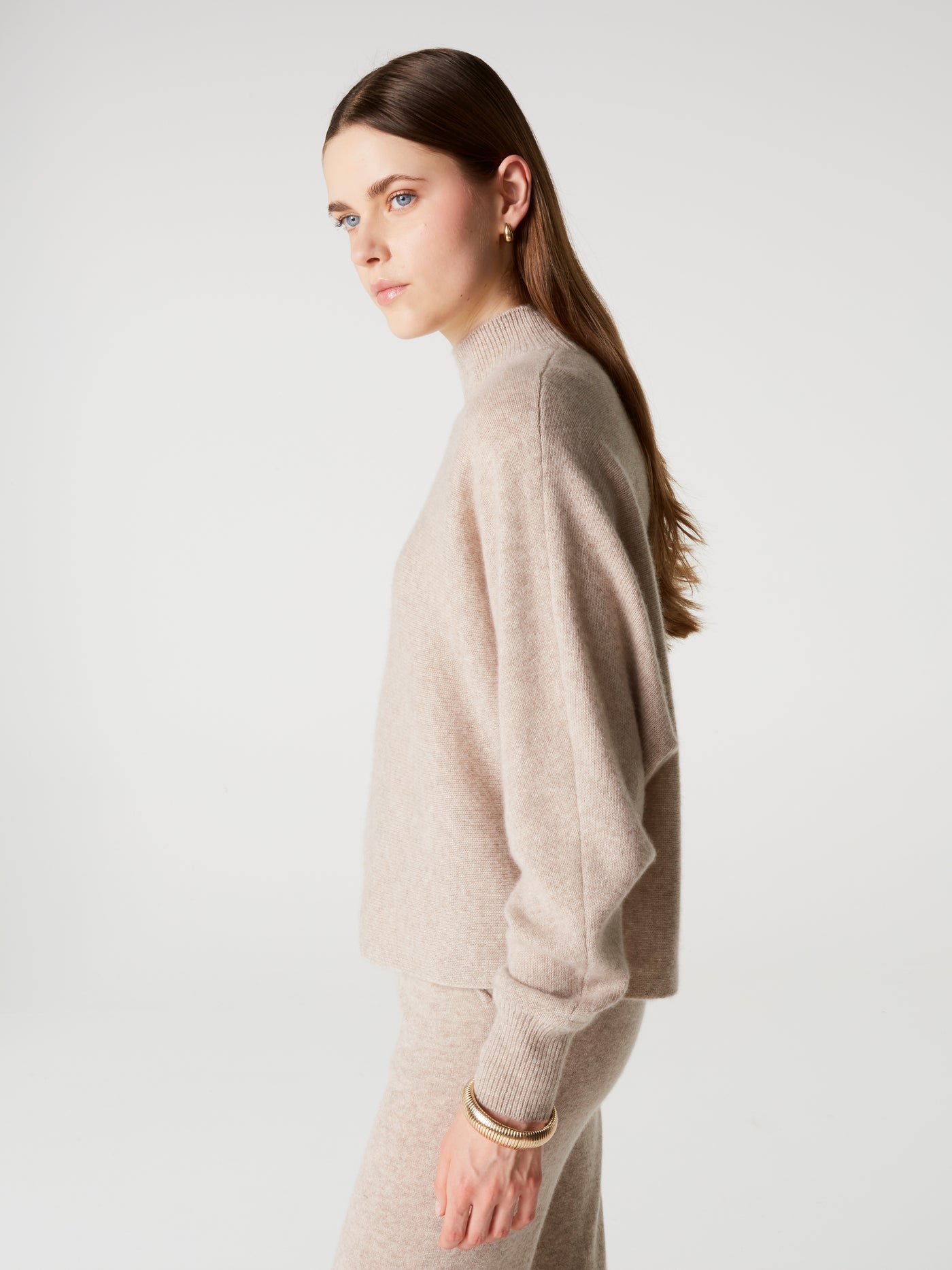 pull fabiana - Cachemire épais - oat